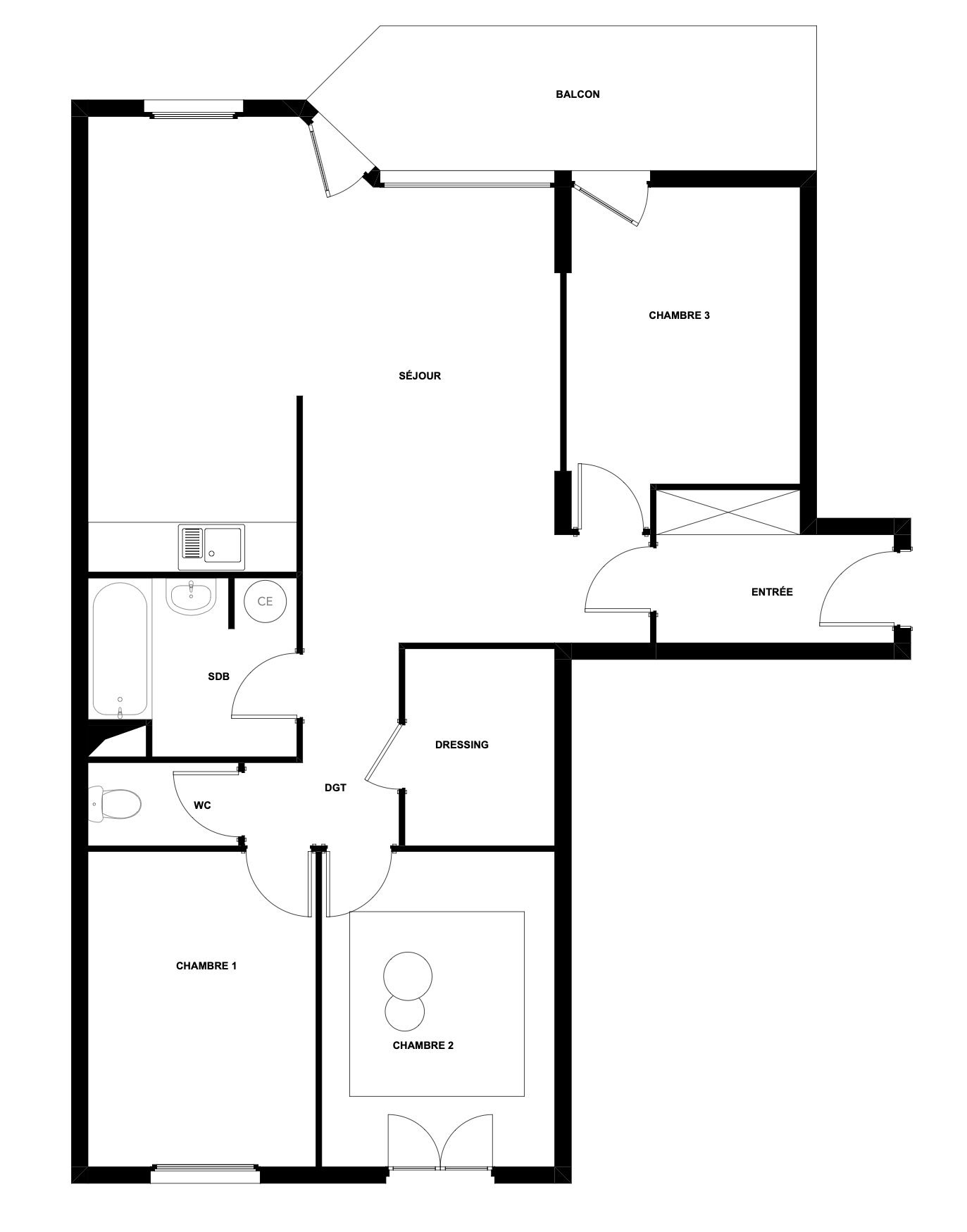 Plan d'état des lieux.