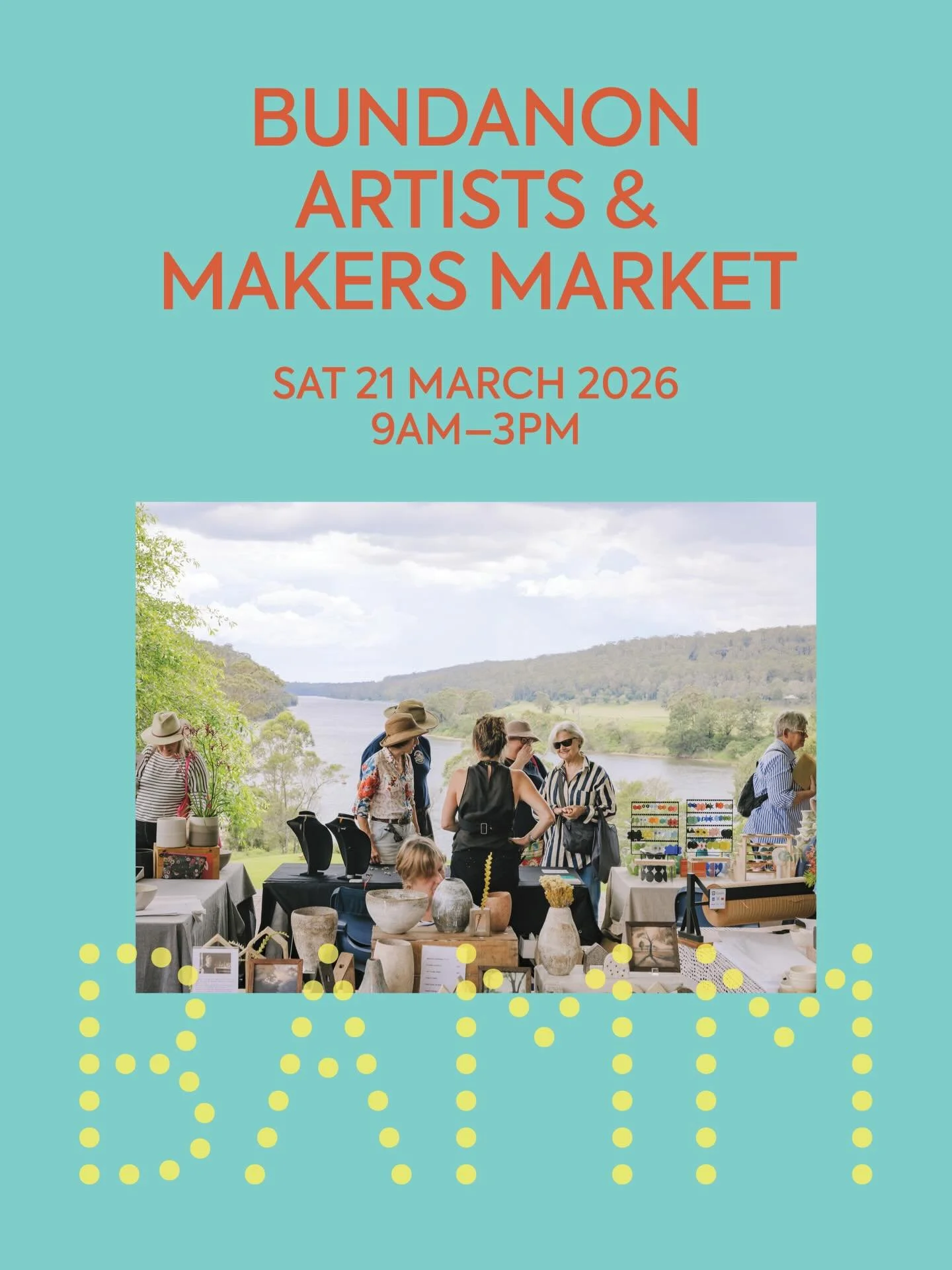 I&rsquo;ll be at the @bundanontrust Artists and Makers Market on Saturday 21st March from 9am-3pm! I&rsquo;ll have a new range of functional ware that isn&rsquo;t available on my website yet👀Can&rsquo;t wait to see you there✨