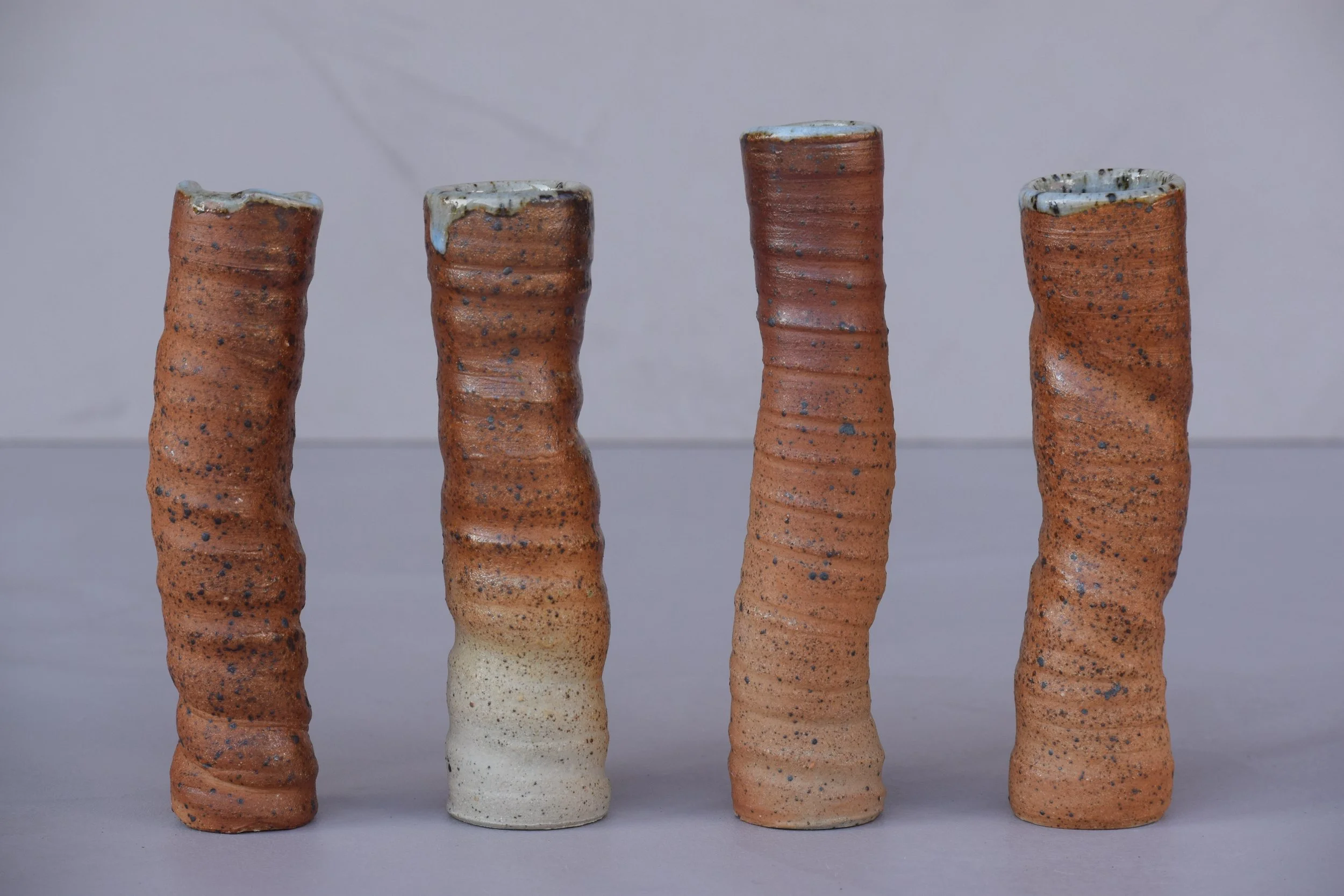 Woodfired Squiggle Vase