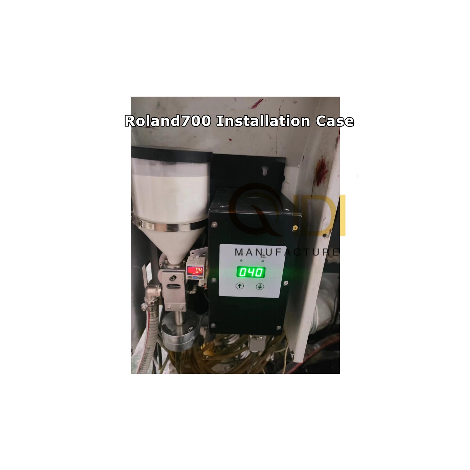 Offset printing powder sprayer system compatible with Roland printing machine