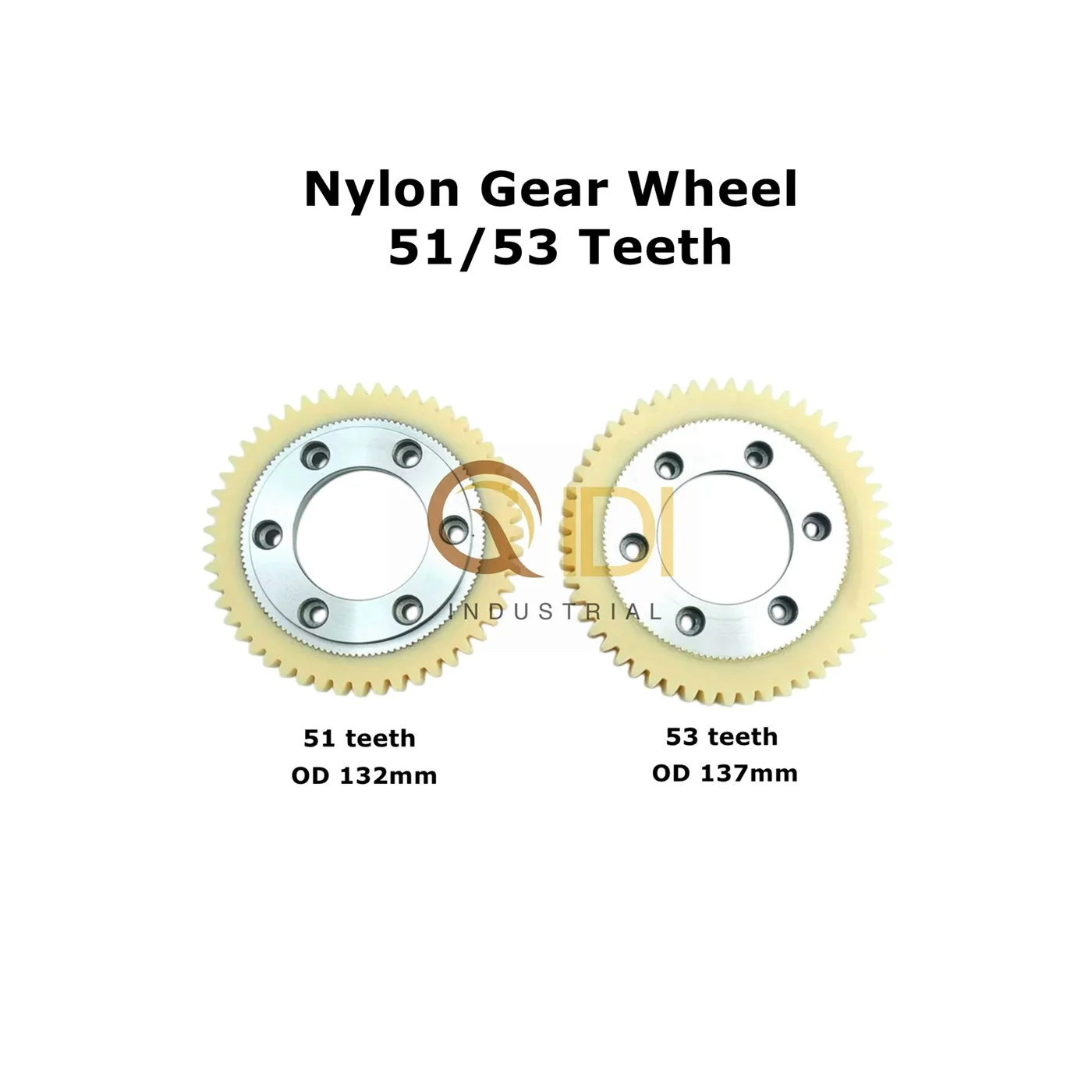 Dampening Roller Nylon Gear Wheel 51 / 53 teeth for KBA Offset Printing Presses
