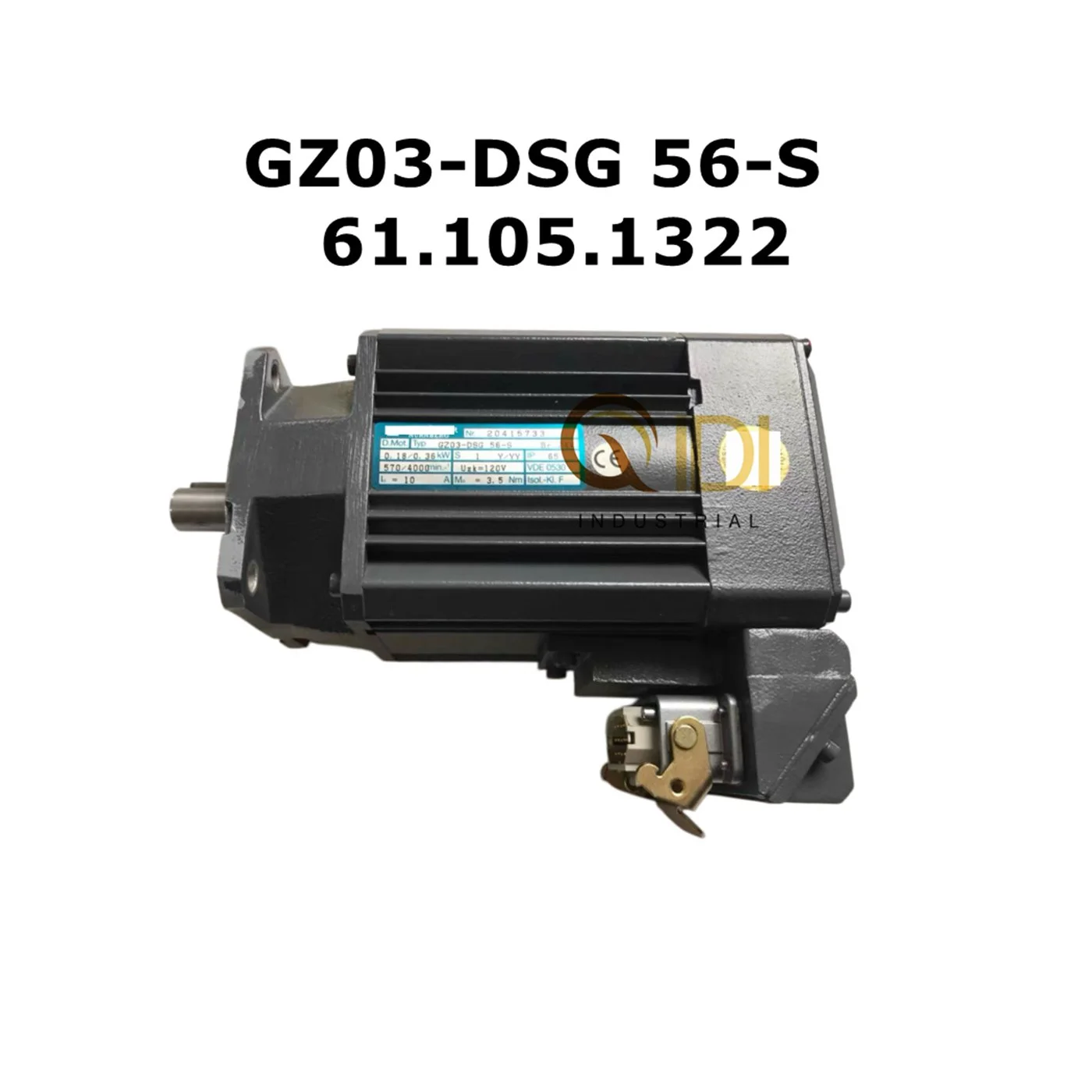 GZ03-DSG 56-S Delivery Pile Lift Motor 61.105.1322 for Heidelberg Offset Printing Presses