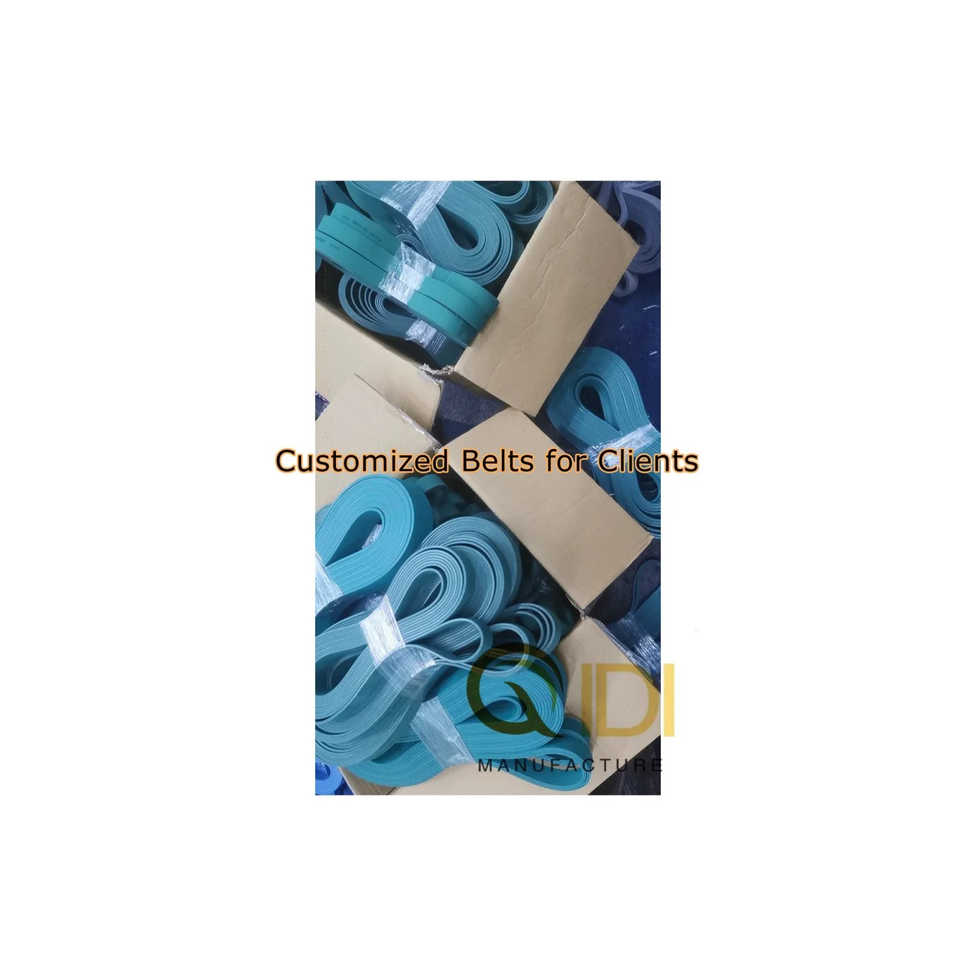 Wear resistant reinforced PVC belt for folder gluer machine conveying systems