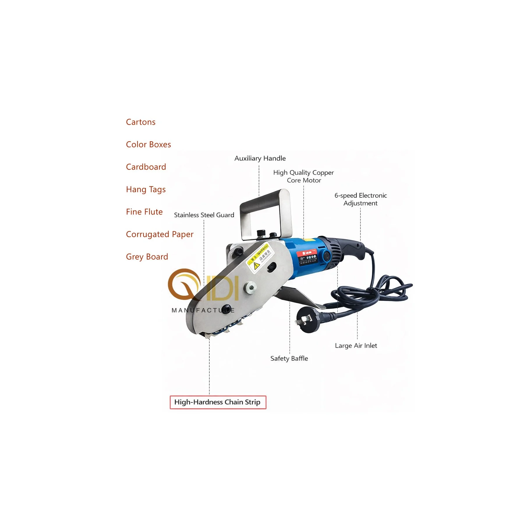 Portable Electric Waste Stripping Machine for Die-Cut Corrugated Cartons