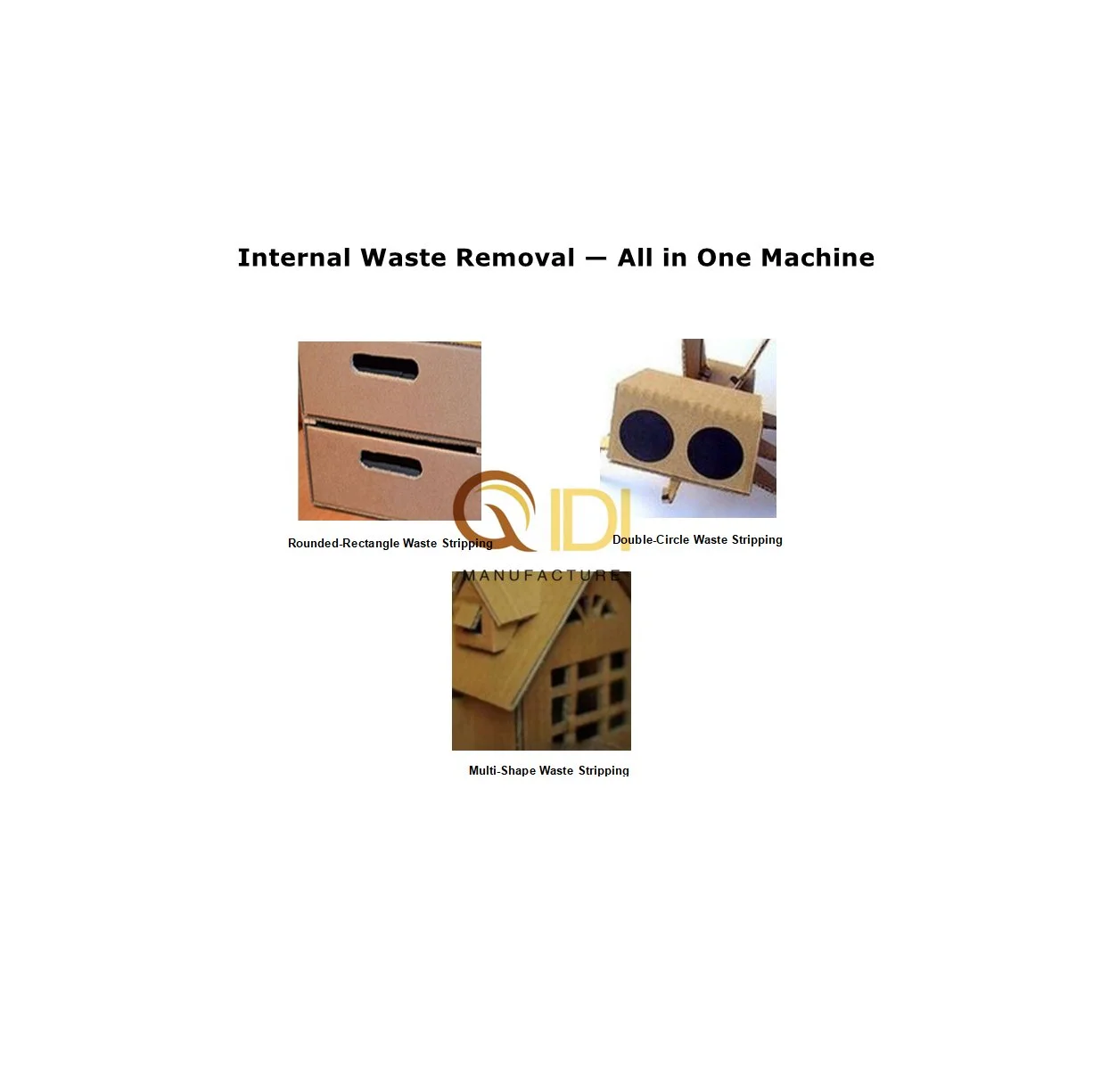 Internal waste stripping machine with input air pressure 0.6 to 1 MPa