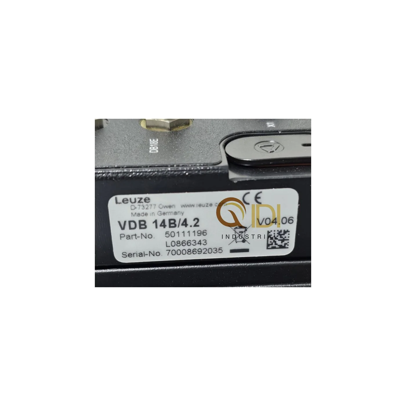Double sheet detection sensor VDB 14B/4.2 L0866343 for KBA presses, replaces VDB 14/4.1 L0863800