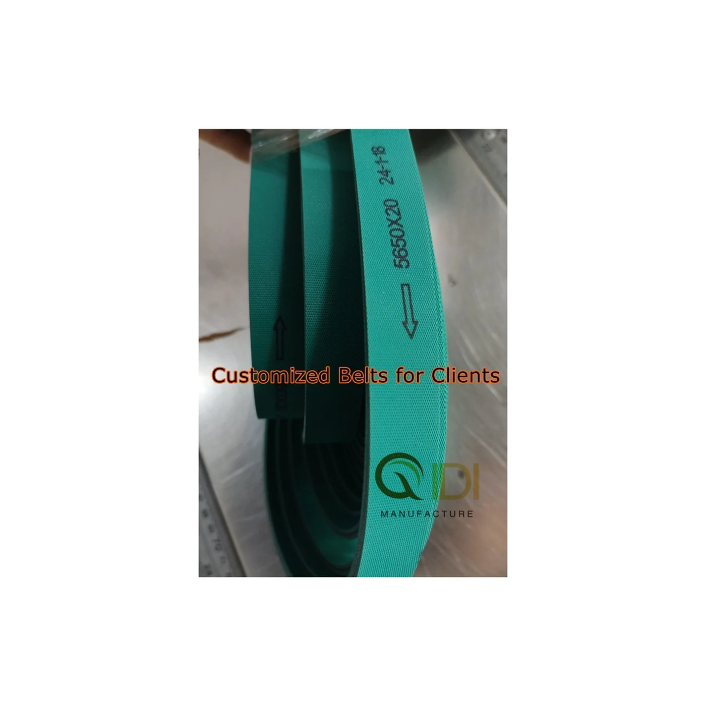 Industrial PVC conveyor belt for folder gluer machine paper feeding systems