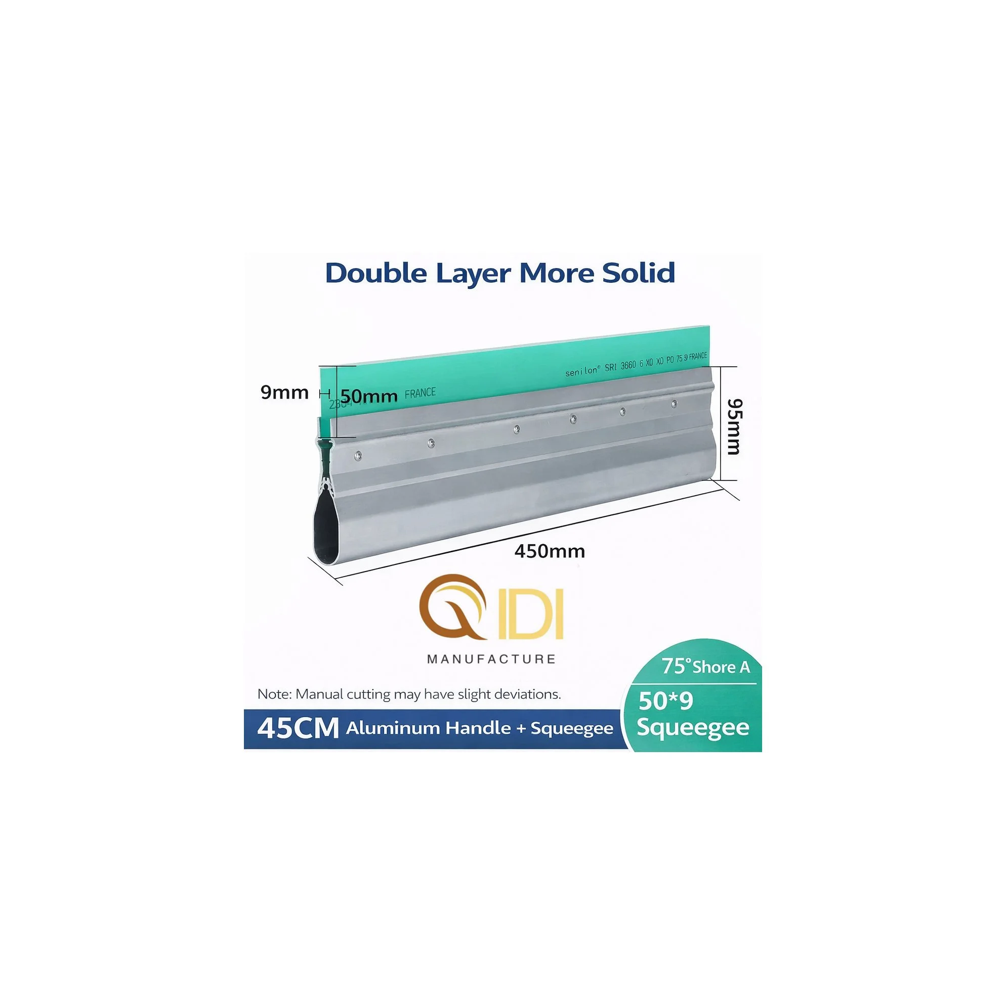 Screen printing aluminum squeegee length 45cm