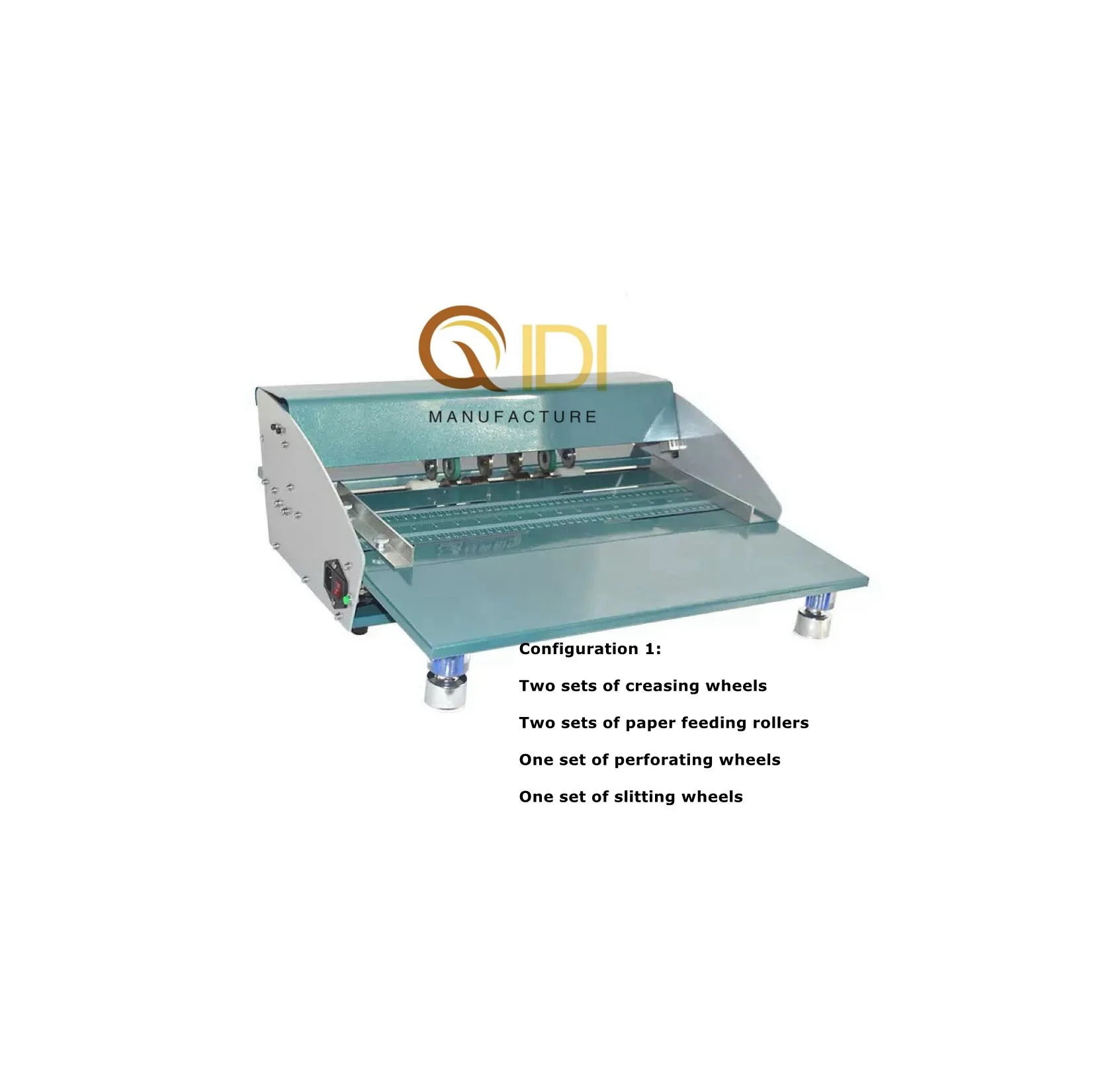 Electric creasing perforating slitting machine