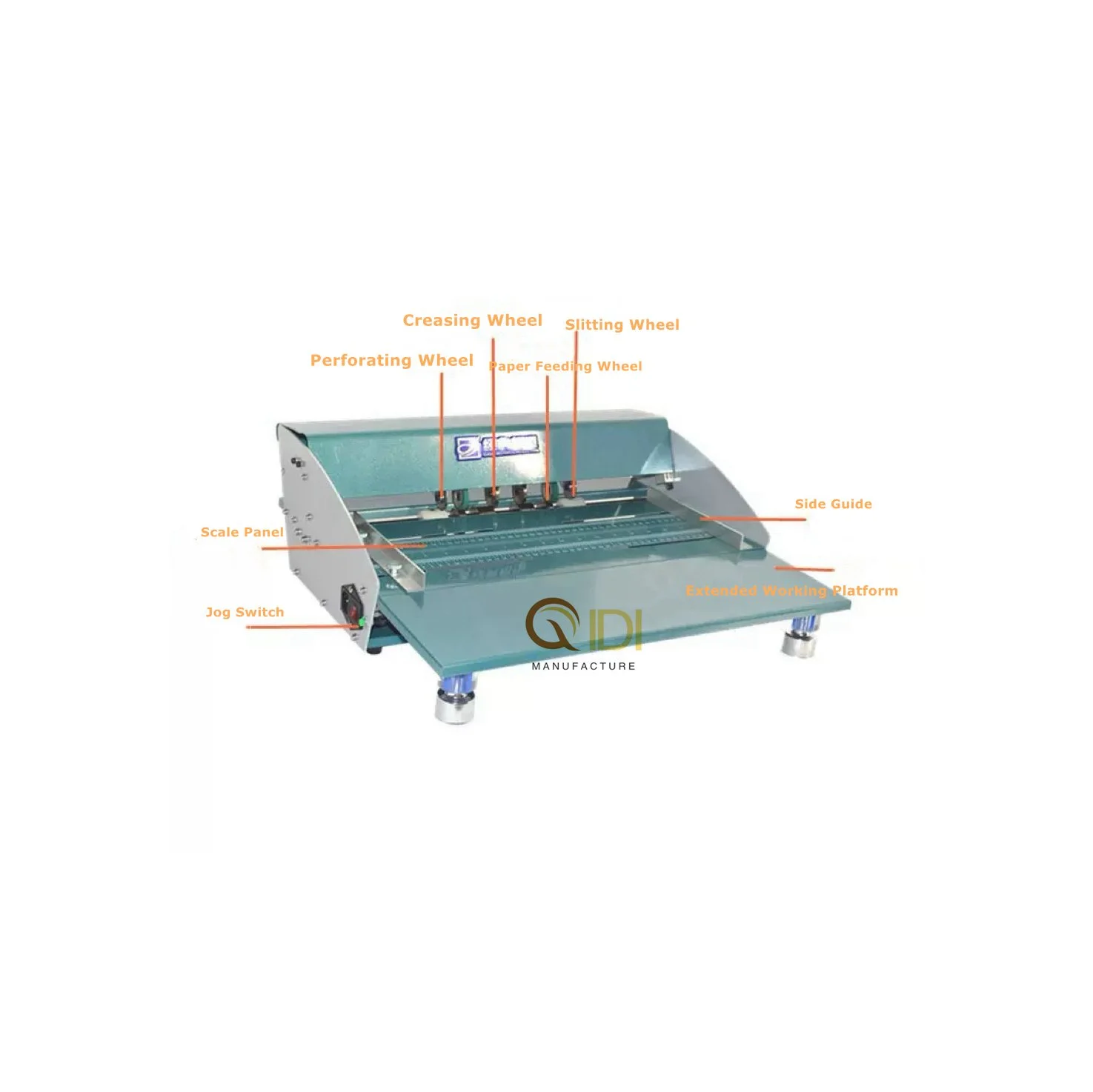 Electric paper creasing slitting machine