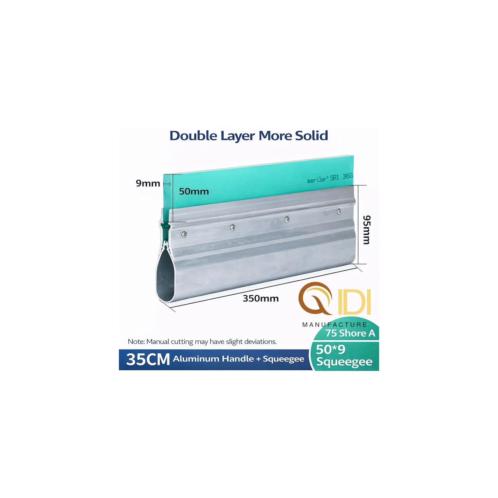Screen printing aluminum squeegee length 35cm
