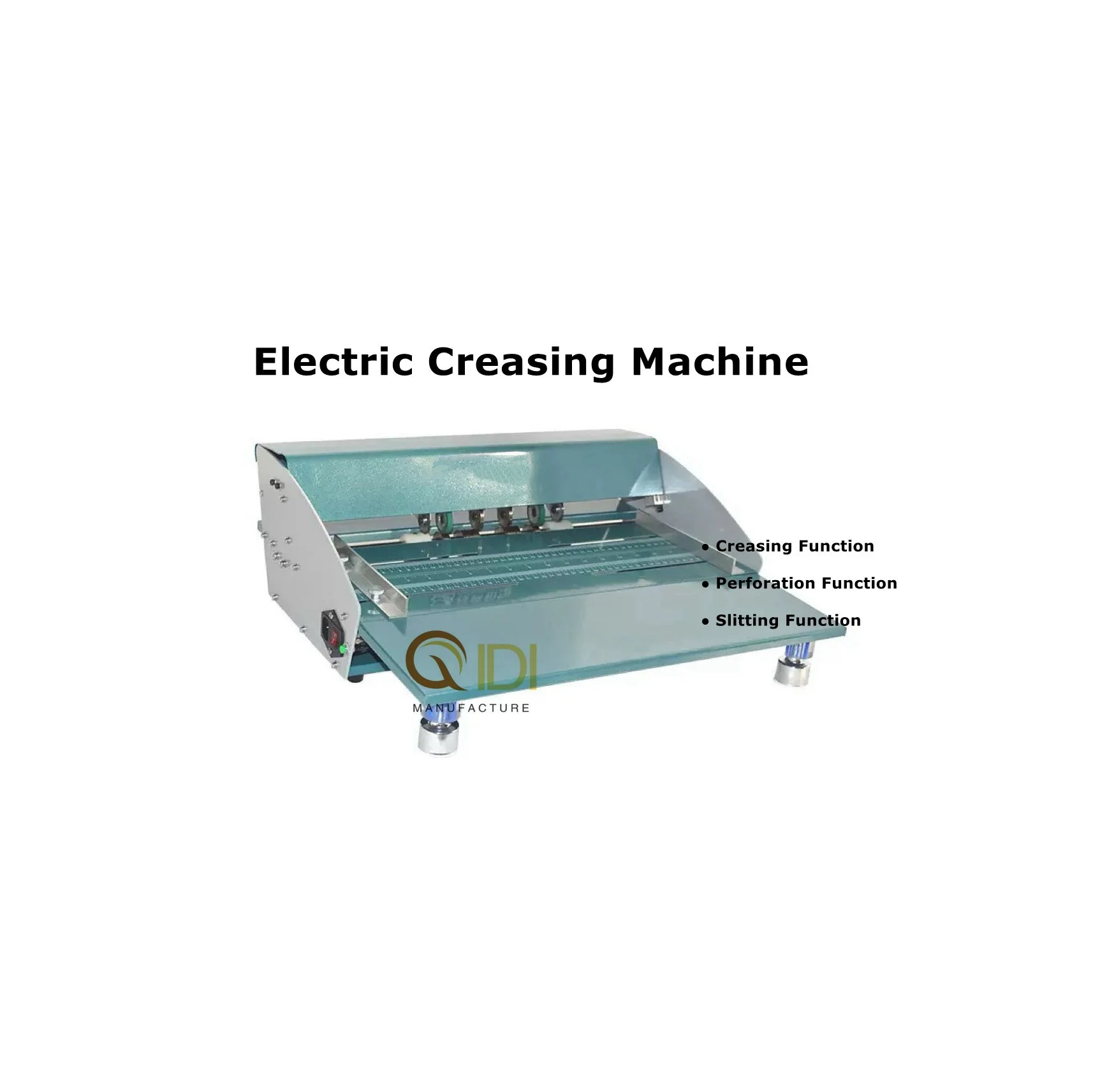 Compact Electric Paper Creasing, Perforating & Slitting Machine for Printing and Packaging