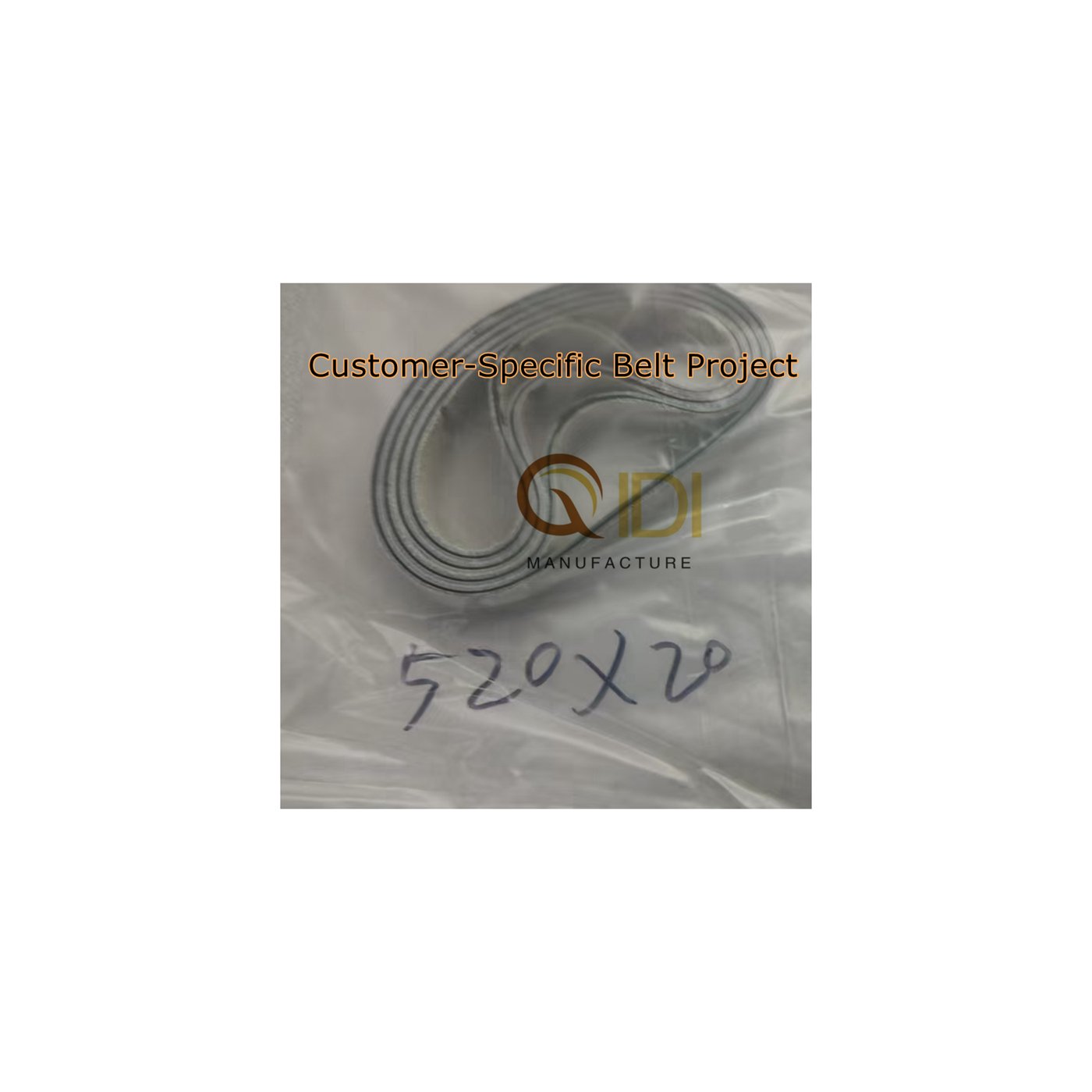 Industrial high friction leather belt for packaging printing and anti slip conveying systems