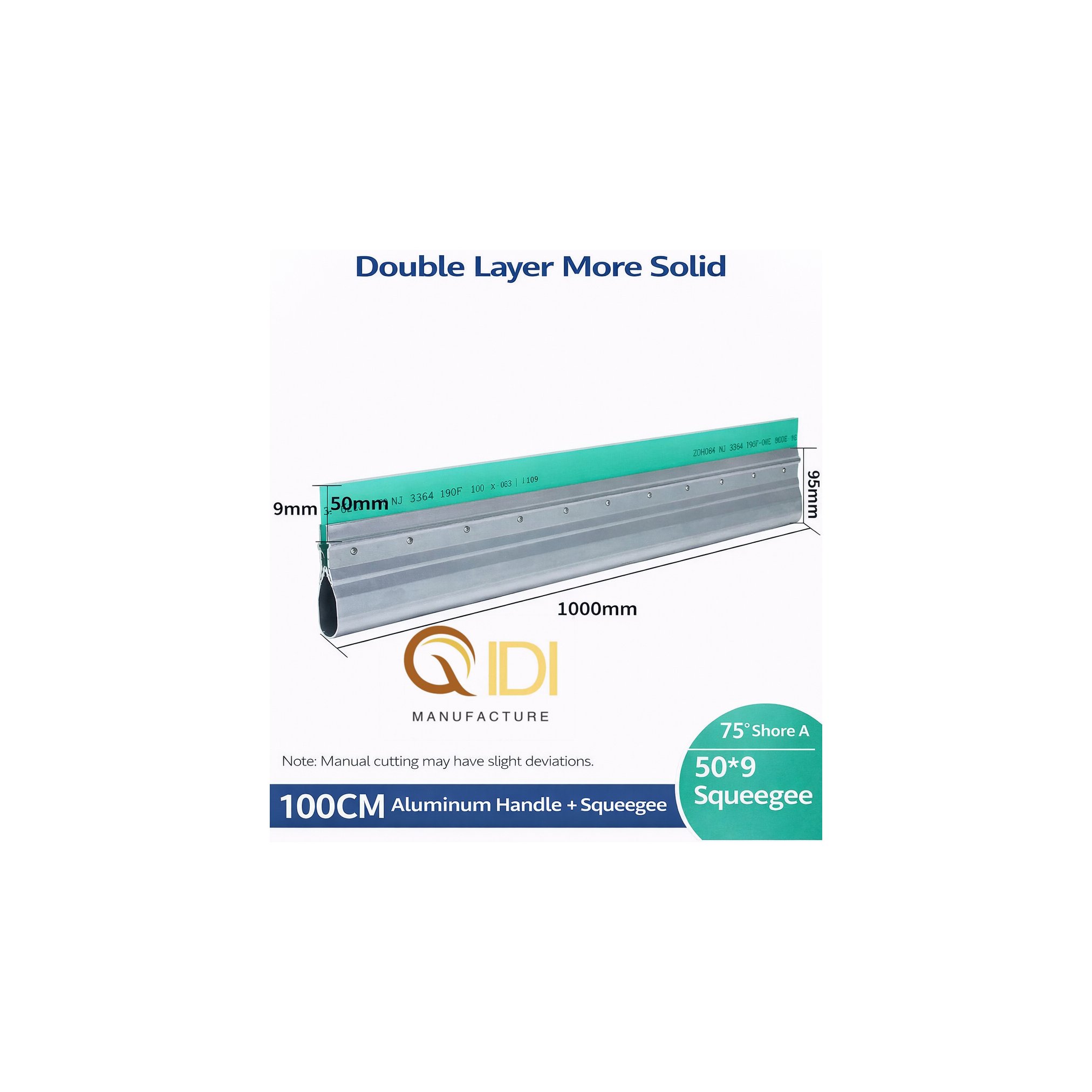 Screen printing aluminum squeegee length 100cm