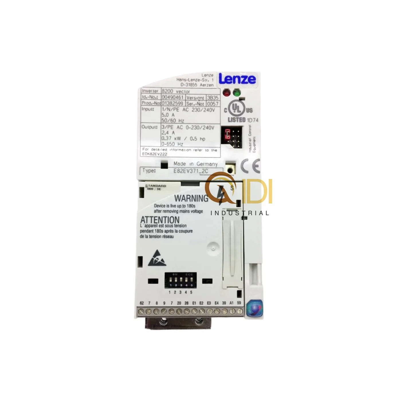 Industrial frequency inverter E82EV371-2C for Lenze equipment in offset printing presses