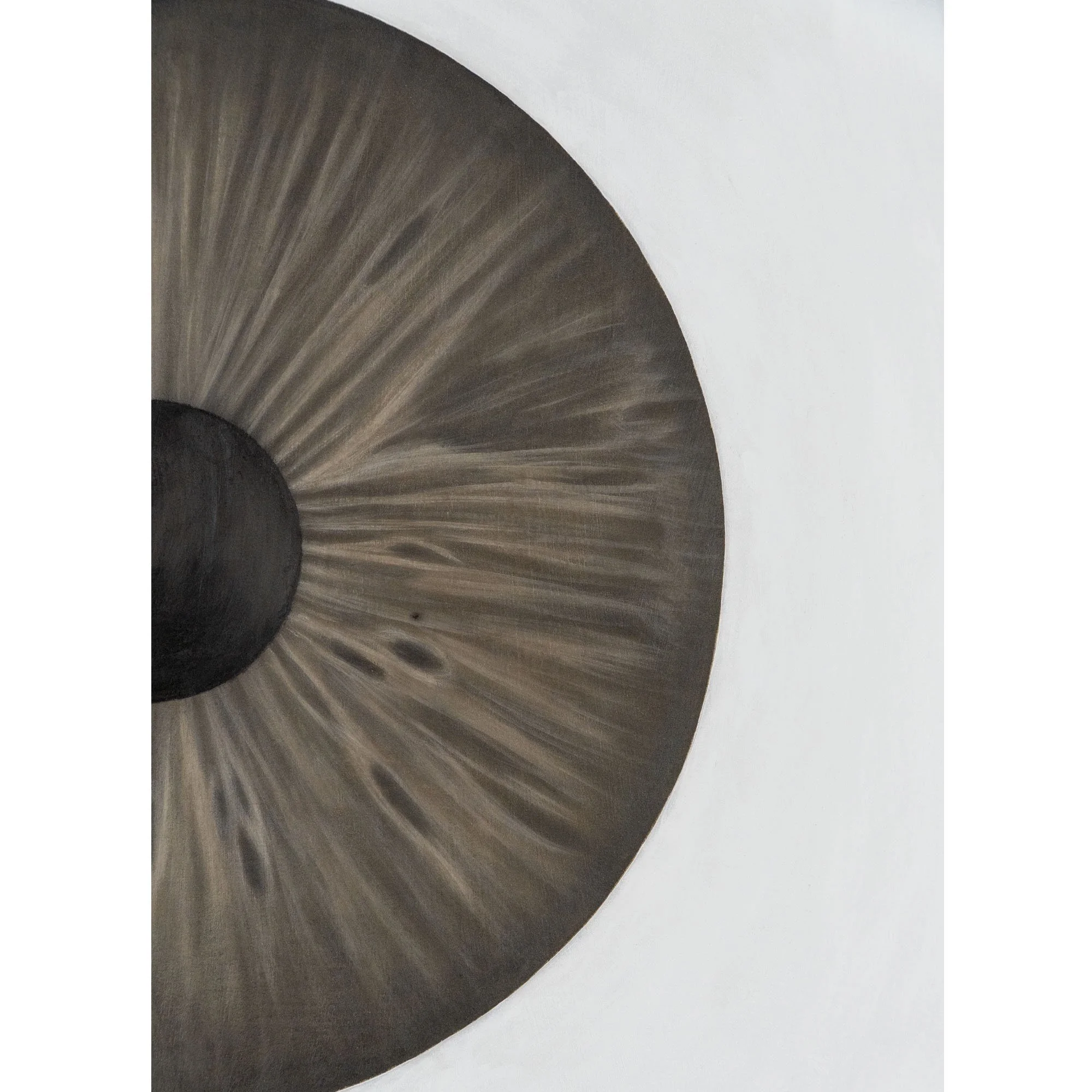 Dettaglio dell'iride nel quadro figurativo espressionista "Un intimo sconosciuto" del pittore emergente contemporaneo Manuel Capaccioli.