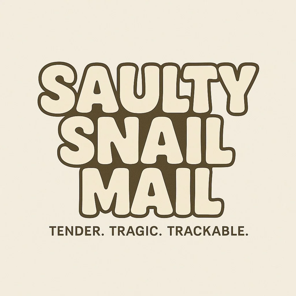 Welcome to Saulty Snail Mail - Tender. Tragic. Trackable. Your new favourite dispatch for breakup girlies, soft spiral survivors, and unbothered queens in their healing era. First drop loading&hellip;

#SaultySnailMail #TenderTragicTrackable #SoftGir
