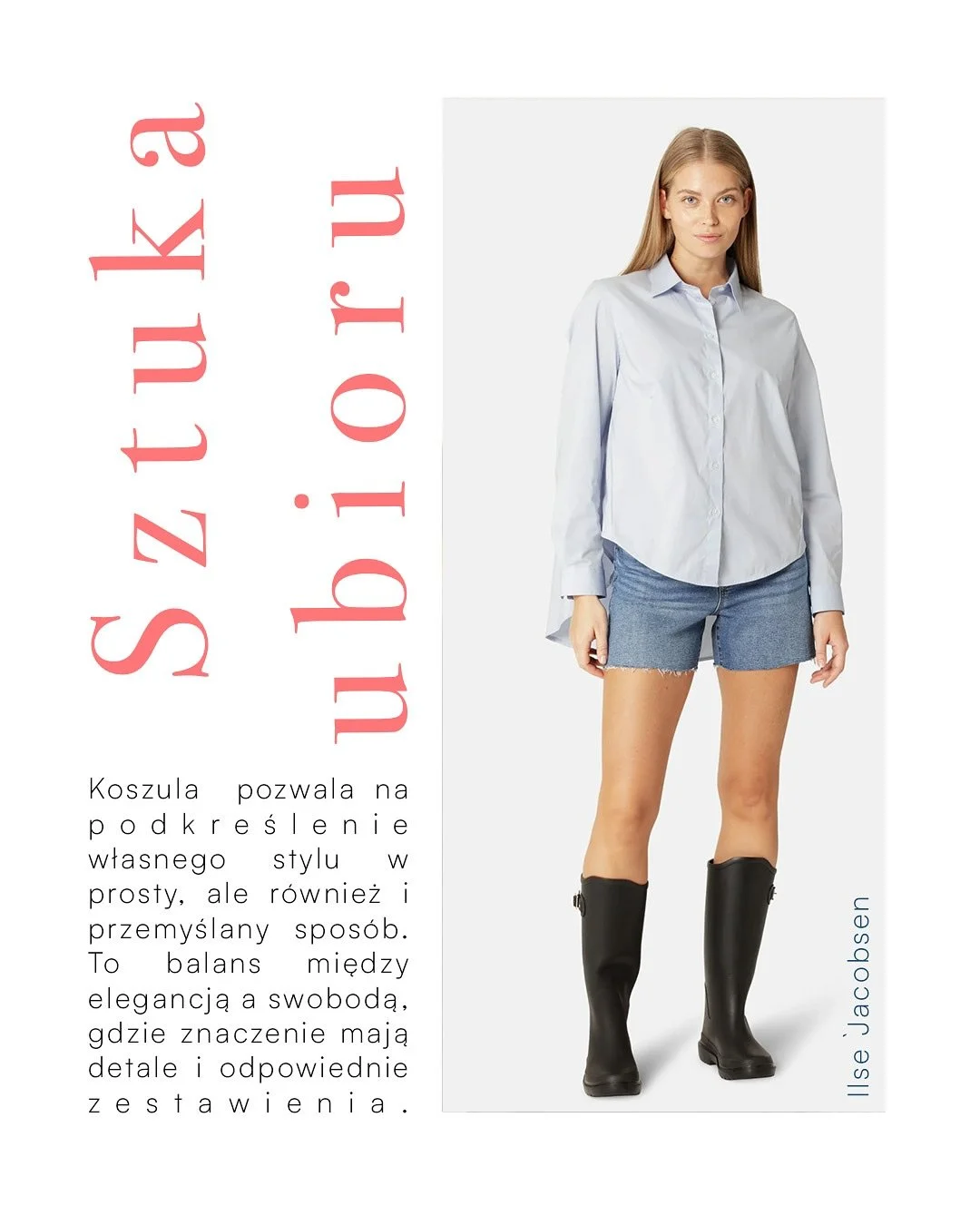 Koszula  pozwala na podkreślenie własnego stylu w prosty, ale r&oacute;wnież i  przemyślany spos&oacute;b. To balans między elegancją a swobodą, gdzie znaczenie mają detale i odpowiednie zestawienia. ✨

#modadamska #polskamoda #stylizacja #stylizacja