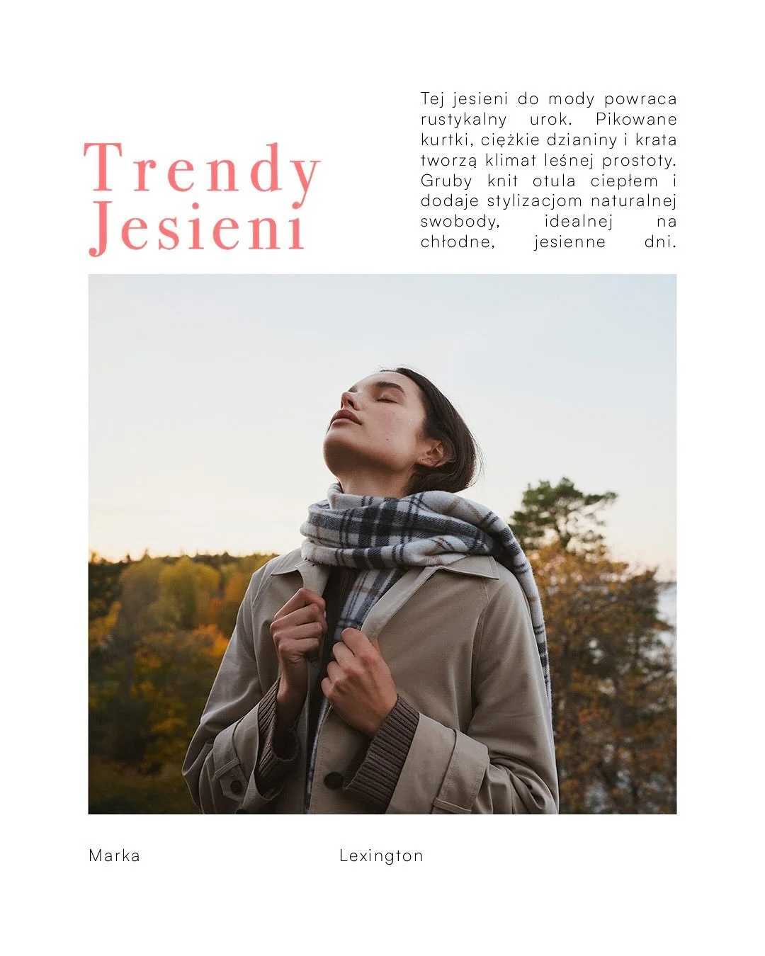 ✨Tej jesieni do mody powraca rustykalny urok. Pikowane kurtki, ciężkie dzianiny i krata tworzą klimat leśnej prostoty. Gruby knit otula ciepłem i dodaje stylizacjom naturalnej swobody, idealnej na chłodne, jesienne dni. ✨

@lexingtoncompany