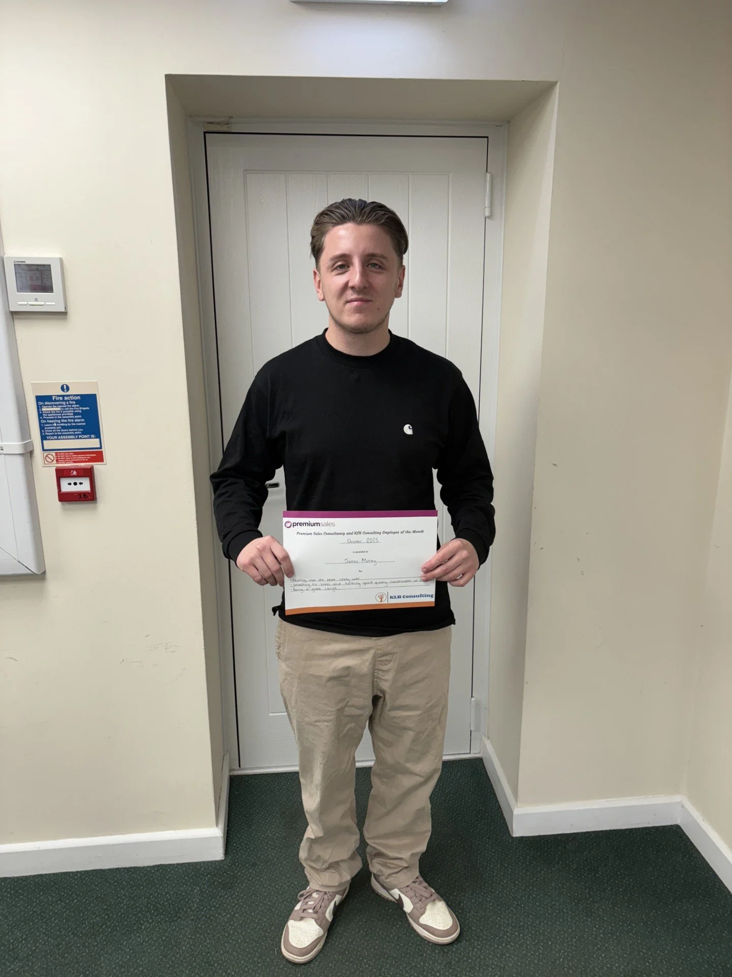 It's time to announce our October Employee of the Month!! 

A huge congratulations to James for winning this month!

James has only been with us for a couple months but he has settled into the office really well and is a great laugh. 

Smashing his s