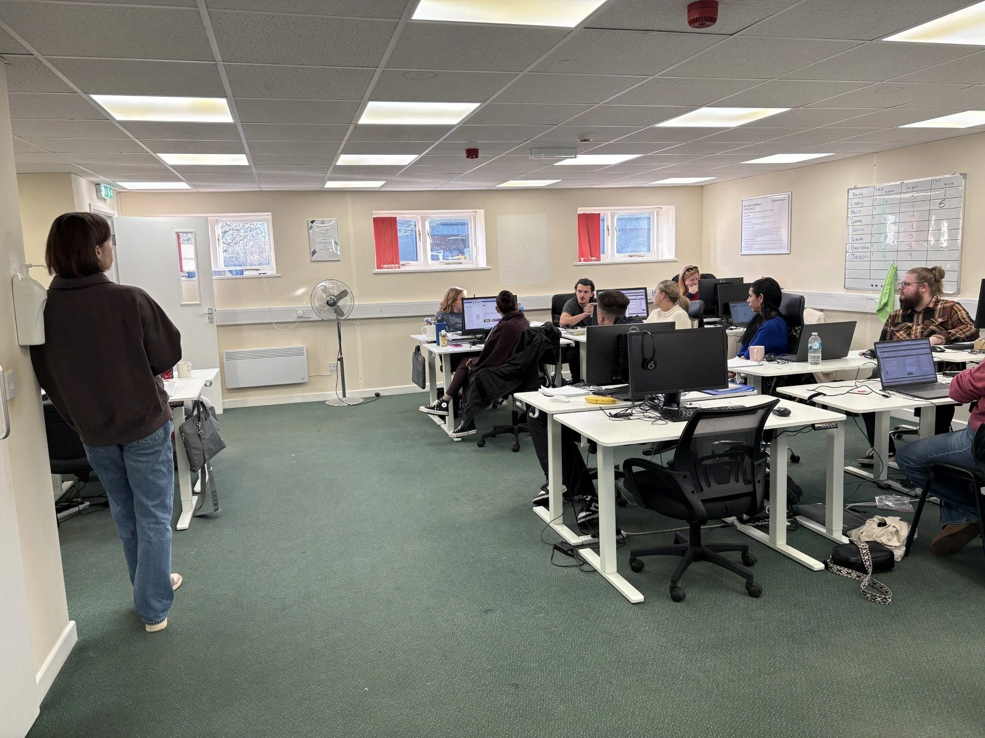 Kate led a really productive team talk this morning. She asked everyone to share which account they&rsquo;re working on and what they hoped to get out of the session.

It was a great way to get everyone thinking about their goals for the day and what