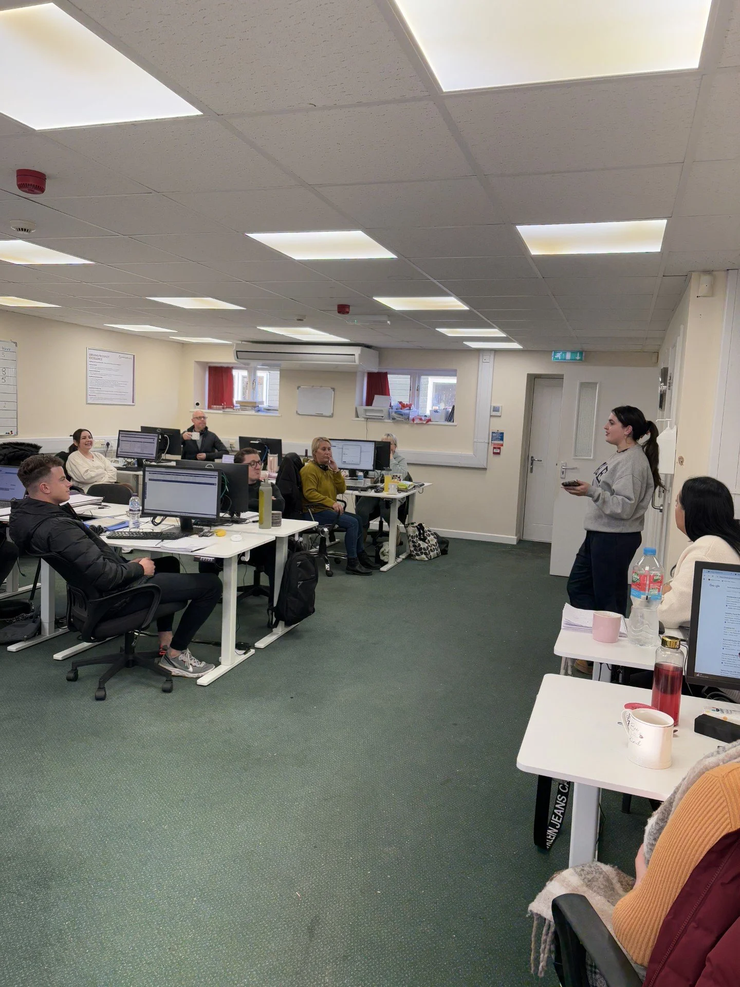 Macie held our team talk this morning, she tested us all with a bit of trivia! 

One of the questions.. What food has the longest expiration date? 🥞🥕🦞 🥗🥝🥚 

Comment your answer! 😉 

#salesteam #trivia #question #sales #telesales #teamtalk