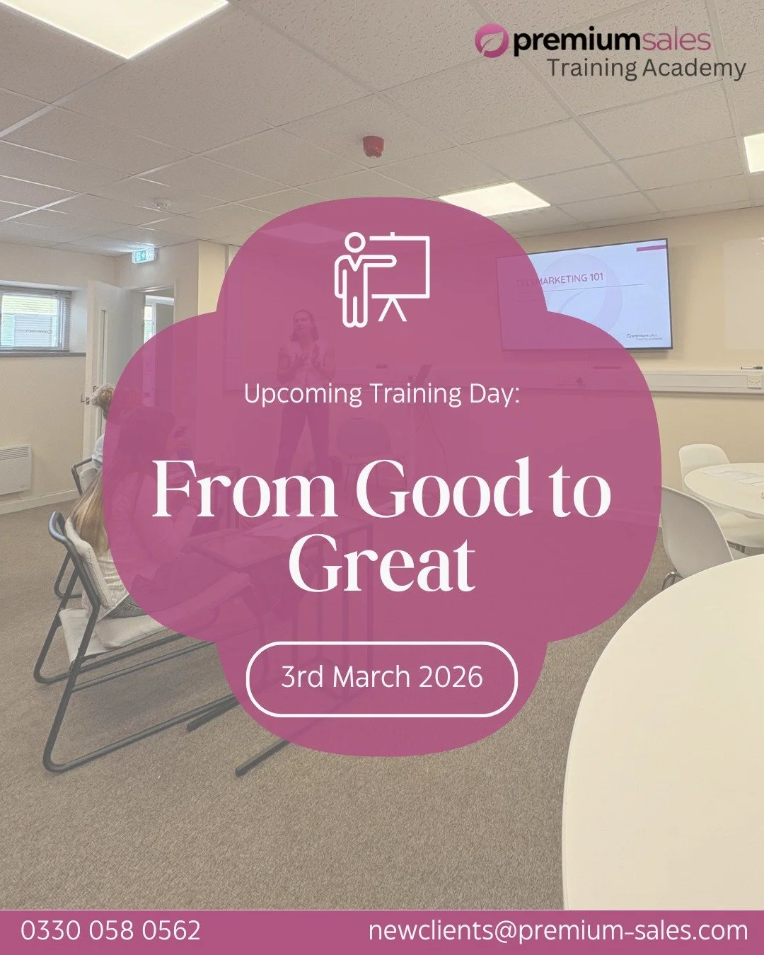 From Good to Great. 🚀

Our next Training Day is happening on 3rd March 2026 &ndash; designed to sharpen your conversations, boost confidence, and turn more calls into conversions.

If you&rsquo;re ready to level up your results, this one&rsquo;s for