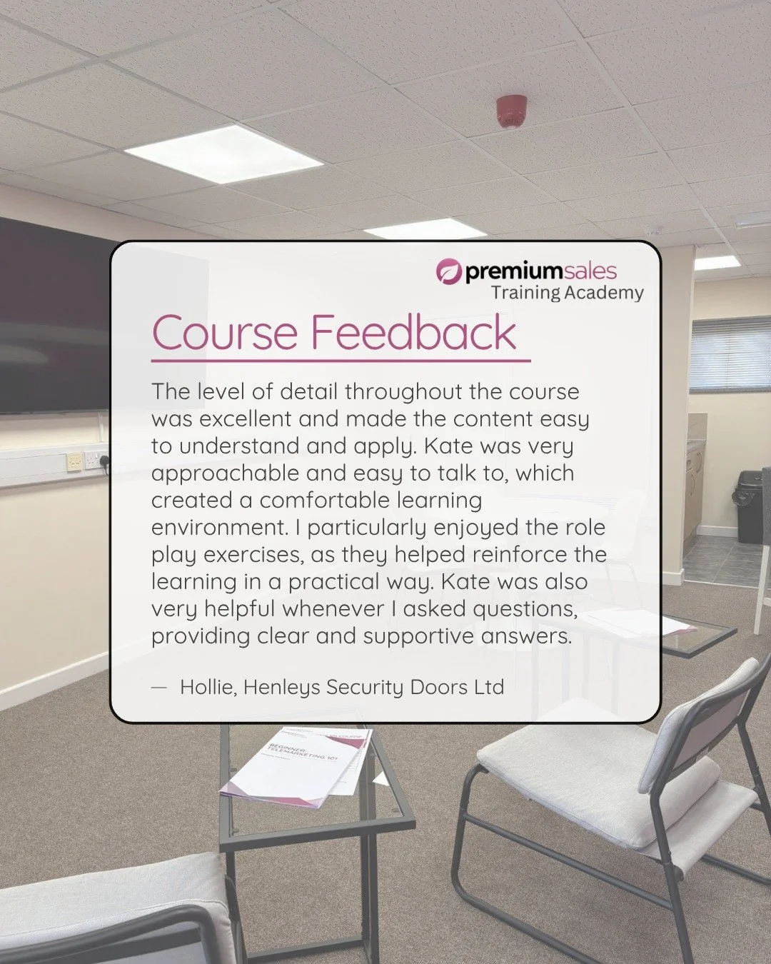 Happy #FeedbackFriday! ⭐

We&rsquo;d like to say a big thank you to Hollie from Computer Disposal Experts for your fantastic feedback following last week&rsquo;s training! 😃

It was a pleasure to have you with us. We are really pleased we could assi