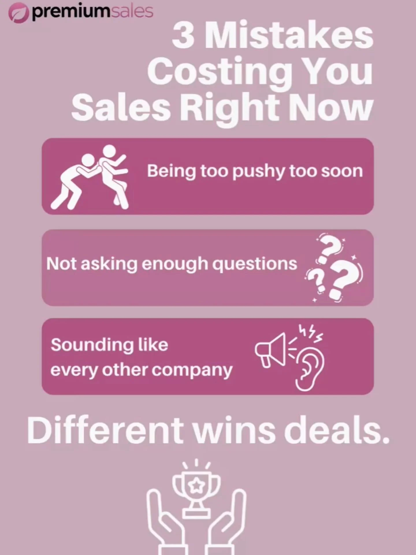 Fix the basics, fix your results 🔧📈

It&rsquo;s rarely the big things holding you back &mdash; it&rsquo;s the small, simple stuff done inconsistently. Being too pushy, missed information, sounding the same&hellip; it all impacts your bottom line mo