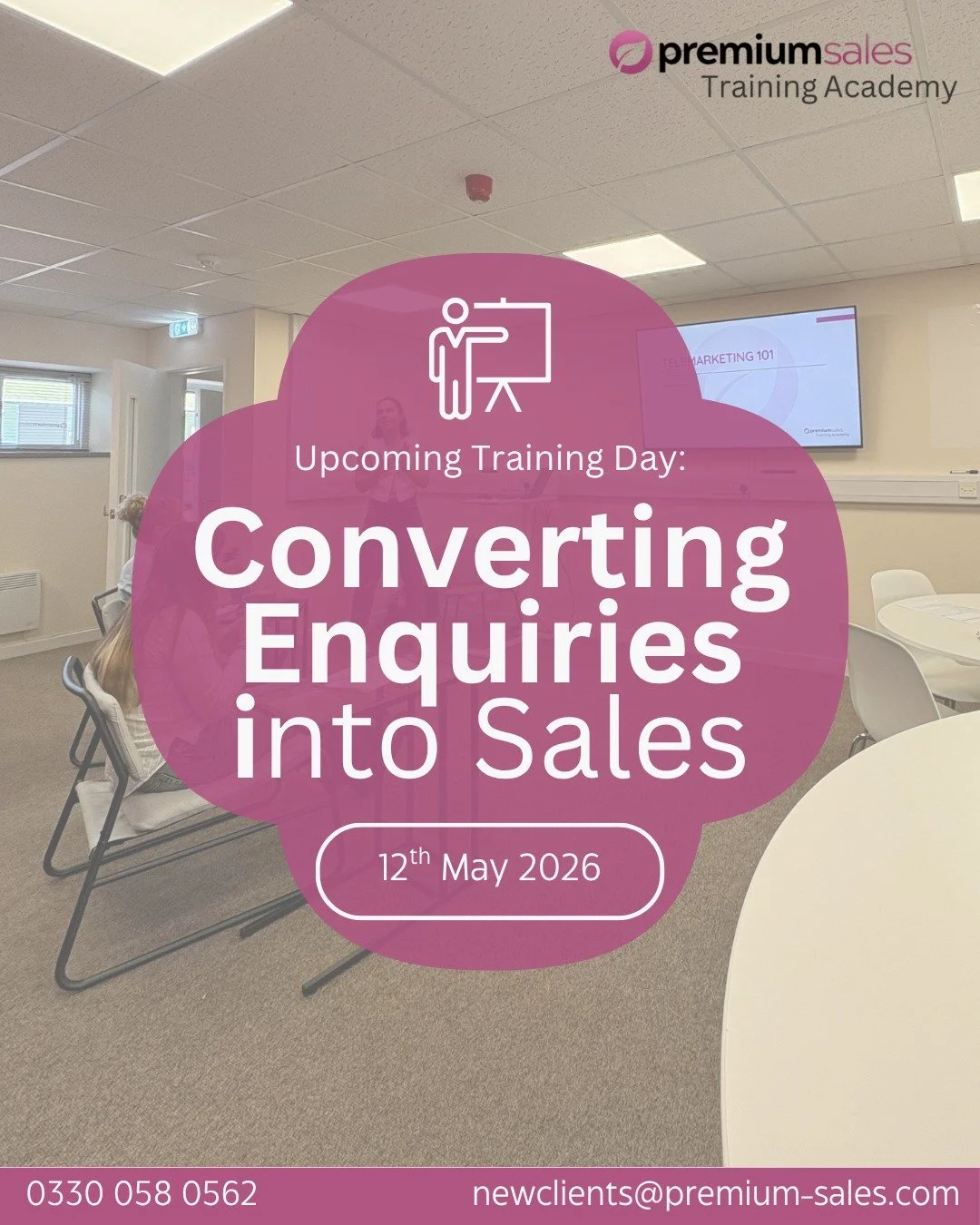 We still have a few spots available on our next 'Converting Enquiries into Sales' training course - Tuesday 12th May 2026!

Our training course is designed to help you close more deals, build confidence, and get real results 💼🔥

Get in touch with o