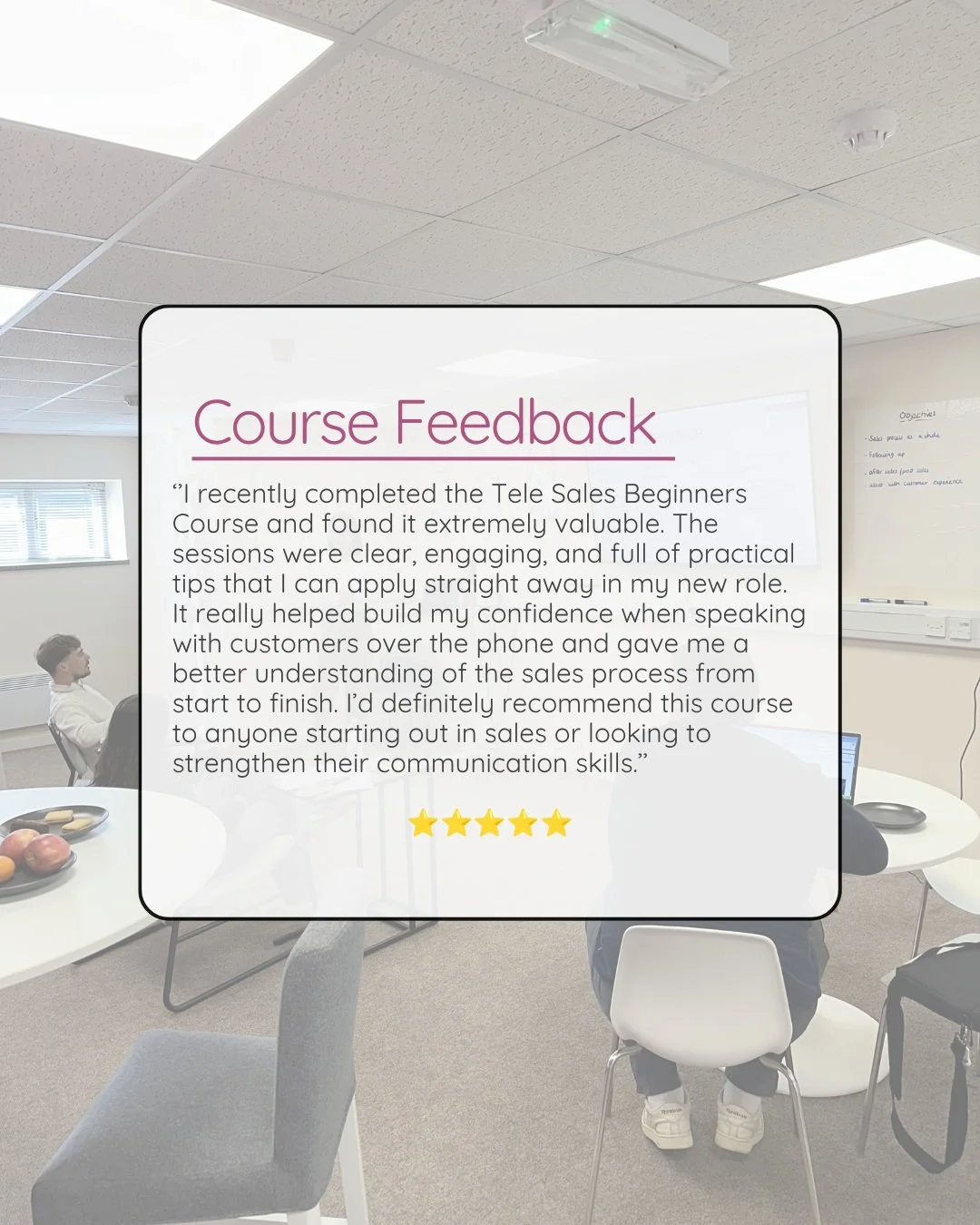 ⭐ Real words from a real learner ⭐

This is exactly why we do what we do at our Premium Sales Training Academy. Confidence on the phone isn't something you're born with &mdash; it's something you build, one conversation at a time. 📞

Huge thanks to 