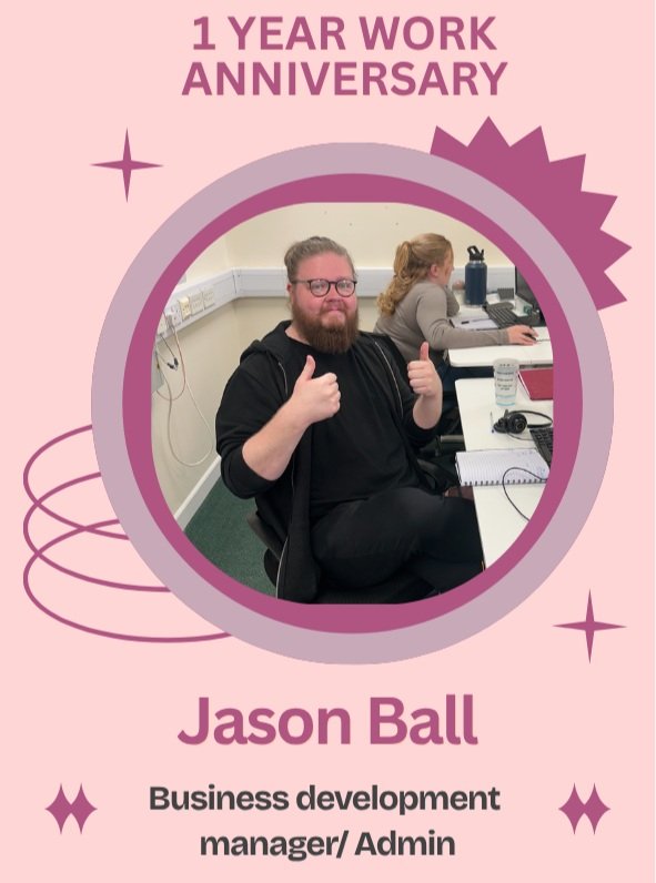 🎉 HAPPY 1 YEAR WORK ANNIVERSARY, JASON! 🎉

Today we&rsquo;re celebrating one whole year of Jason Ball at Premium Sales! 💗🥳

Jason is one of our brilliant Business Development Managers, helping to create new opportunities and drive the team forwar