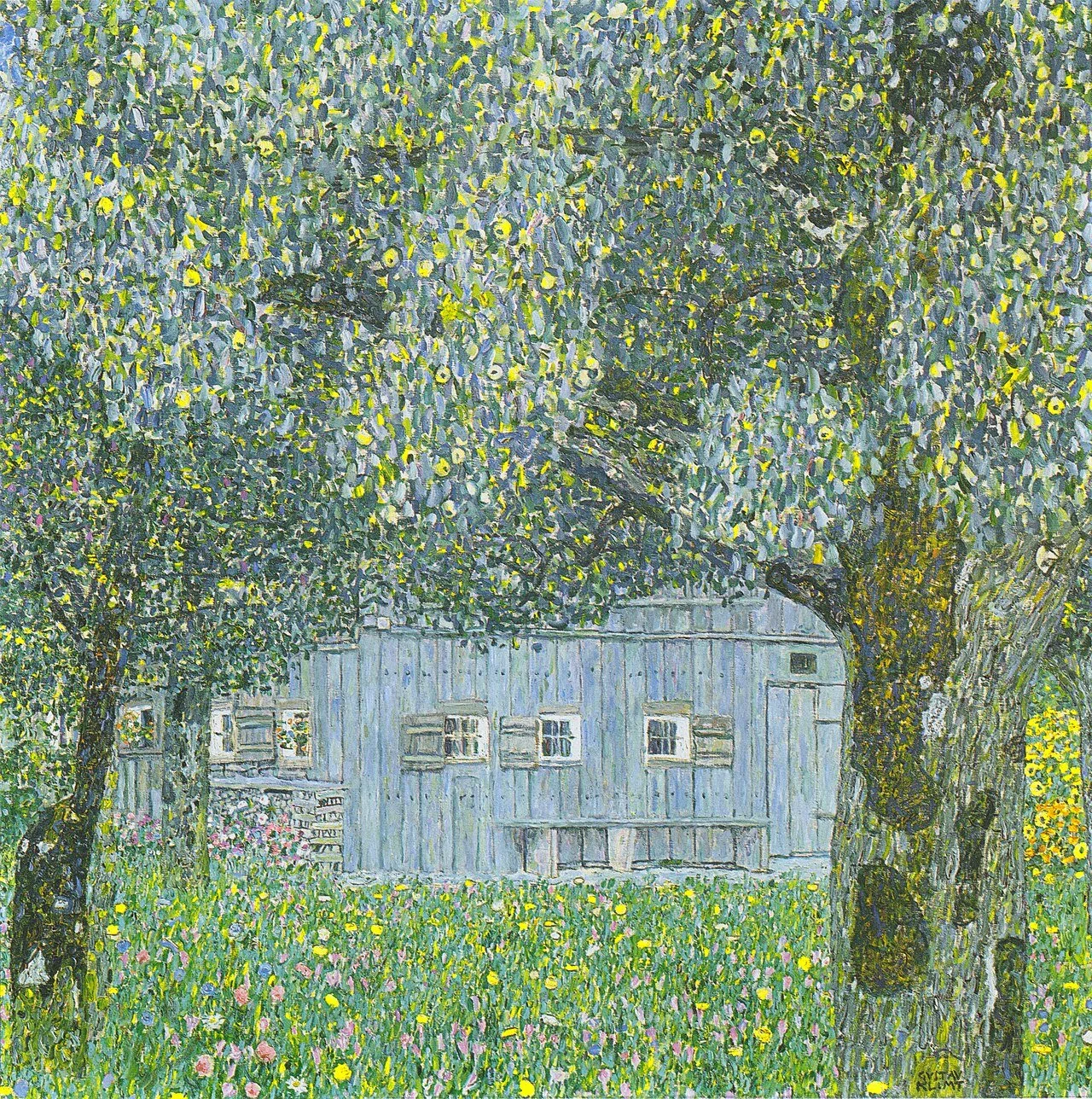 Gustav Klimt  - Bauernhaus - 1911 - wikimedia common