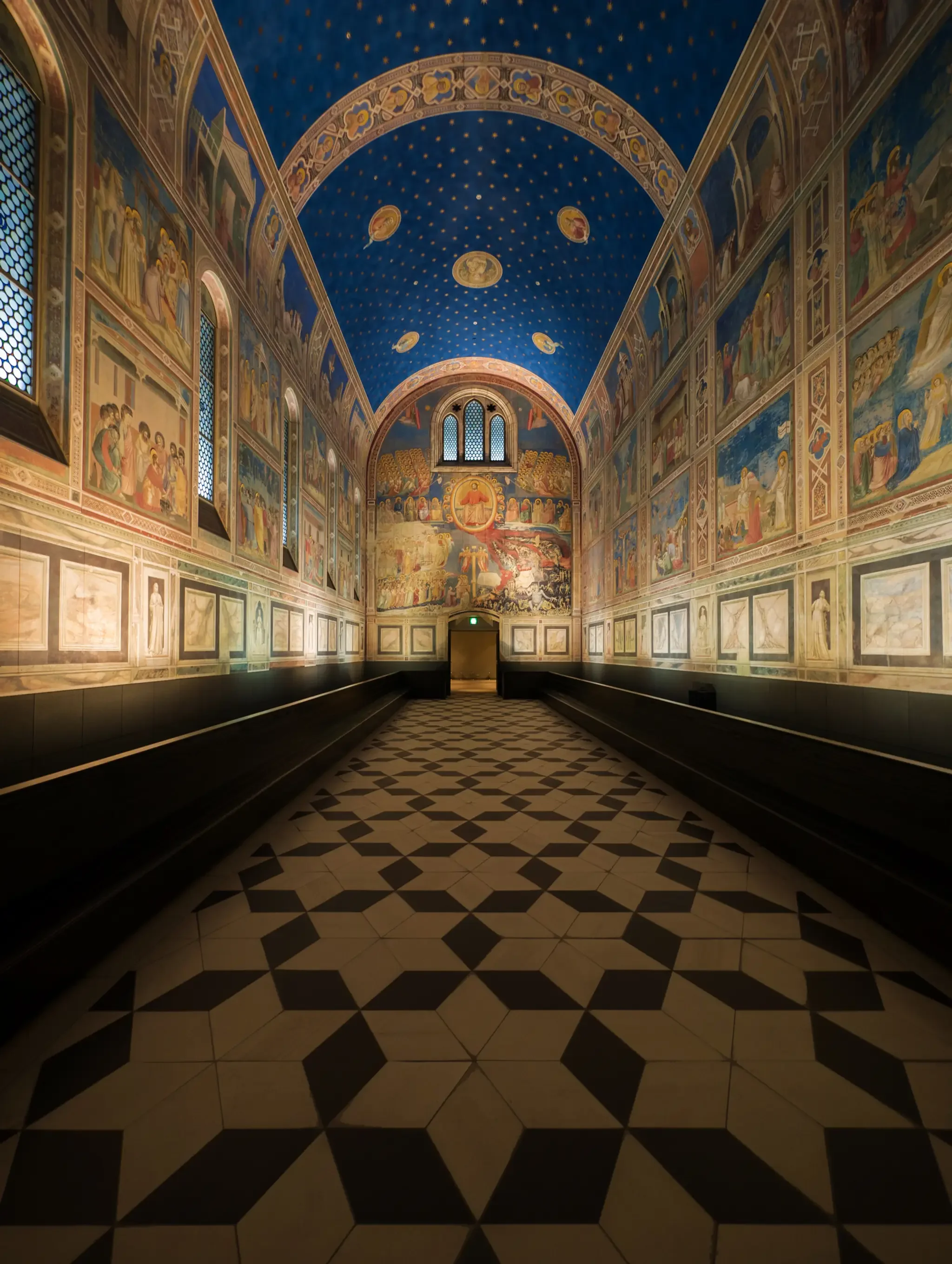 Giotto, cielo stellato, volta della Cappella degli Scrovegni, Padova.