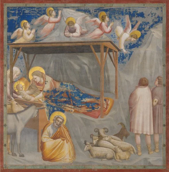 Natività di Gesù, Giotto, Cappella degli Scrovegni, Padova.