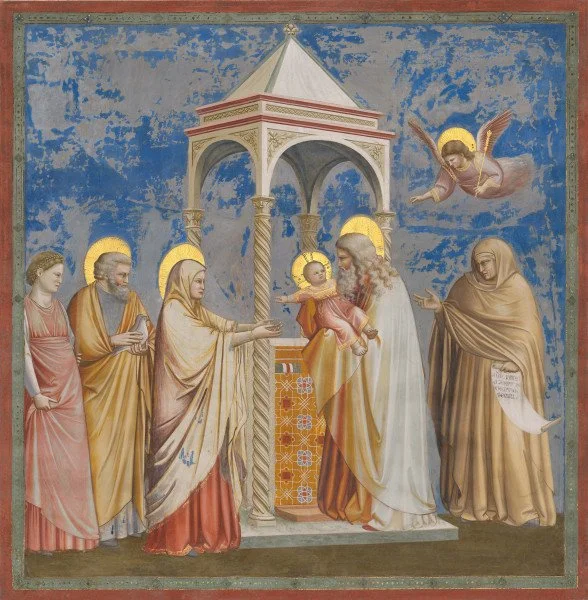 La presentazione di Gesù al Tempio, Giotto, Cappella degli Scrovegni, Padova.