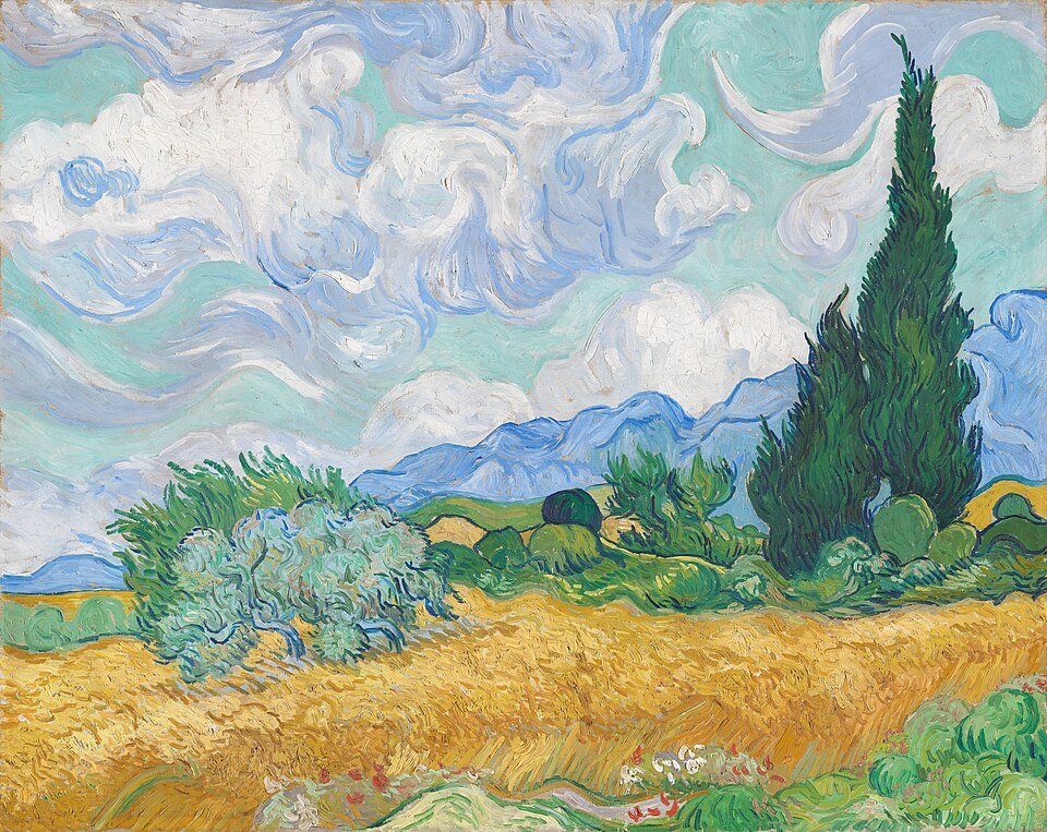 Vincent van Gogh - A Wheat Field, with Cypresses - 1889 - National Gallery - London
