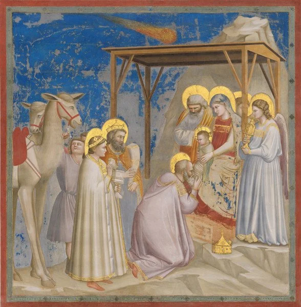 Adorazione dei Magi, Giotto, Cappella degli Scrovegni, Padova.
