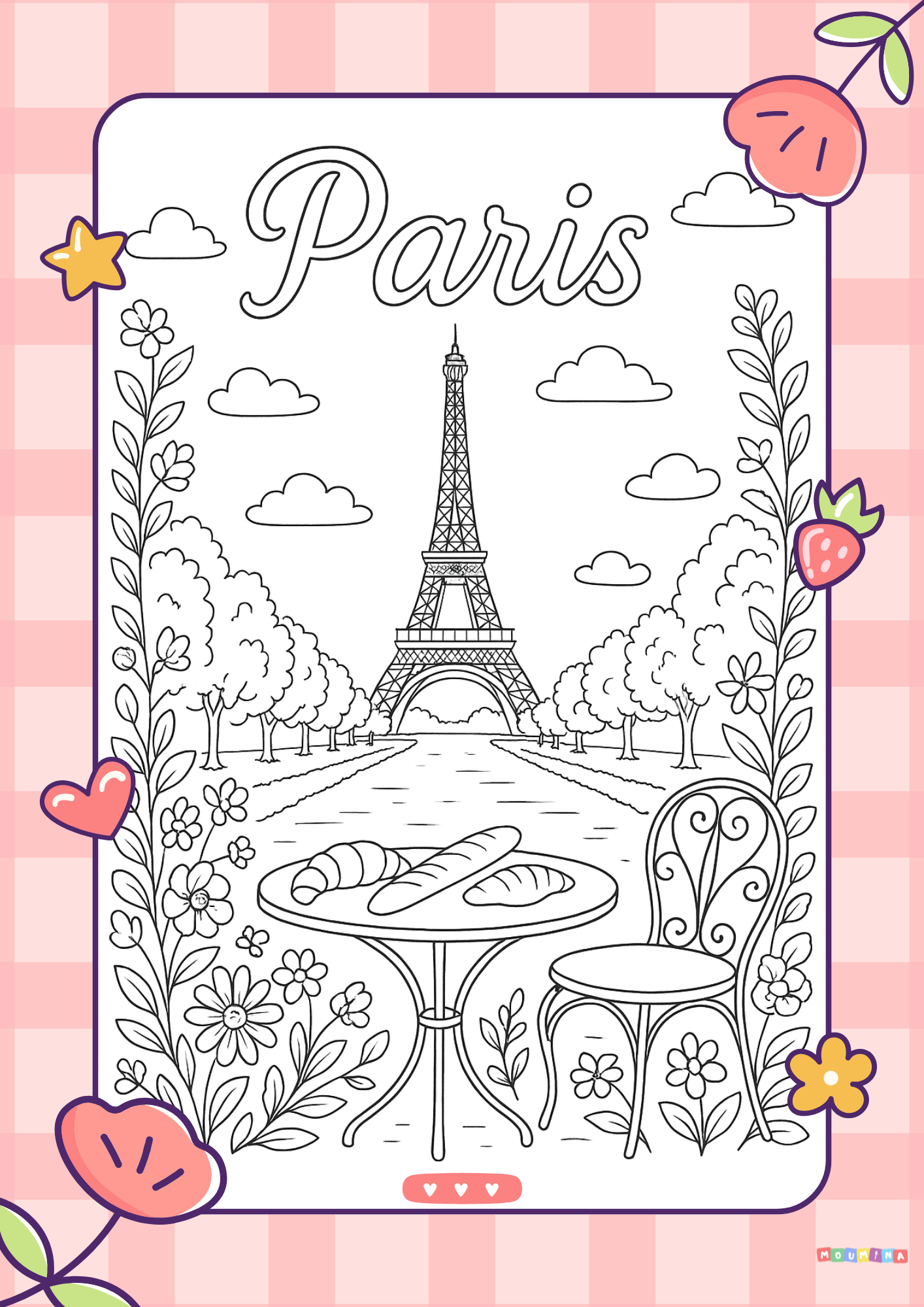 101 Beautiful Cities of France Coloring Pages | Landmarks & Monuments