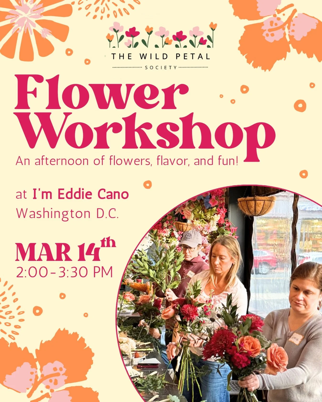 Our next class is officially open and we&rsquo;re coming to DC 🌸 We&rsquo;re mixing to-die-for italian food from @imeddiecano with some fresh spring flowers and honestly, we&rsquo;re way too excited about it

Save your seat before we run out 🎟️ Tic