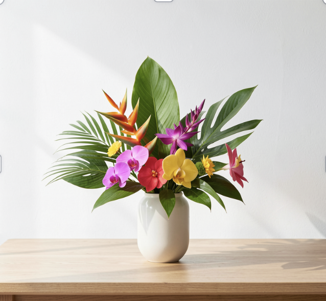 Sip & Stem: Blooming in the Tropics Centerpiece Class