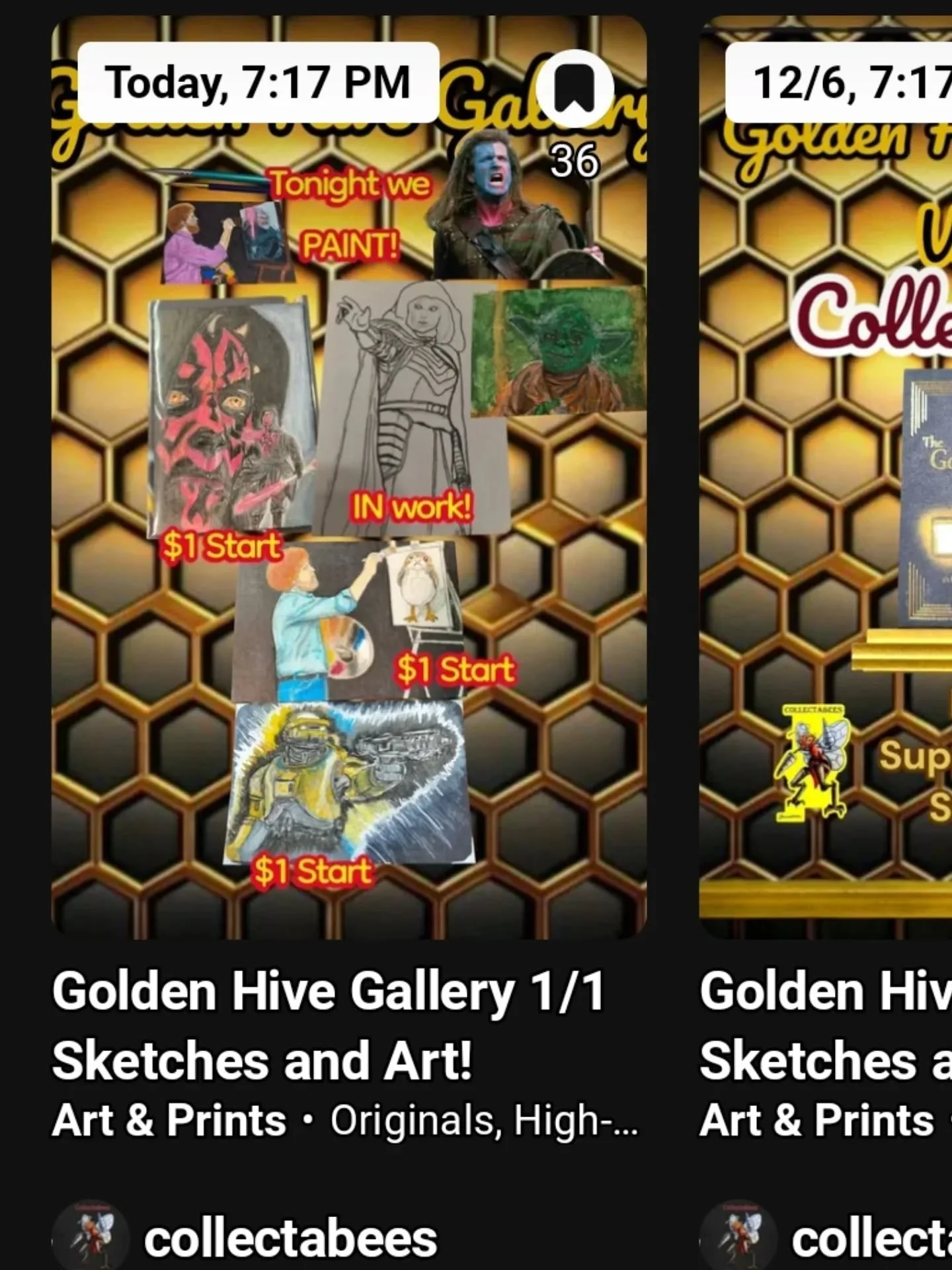 Hitting up some like Gouache painting on the stream tonight!
I'll be working on Shin Hati, and if 8 finish (or screw up and rage quit) we will move over to Lego Vader ! 

Come watch me cuss at the paint and learn 🤣
After, I eat these corndogs

#live