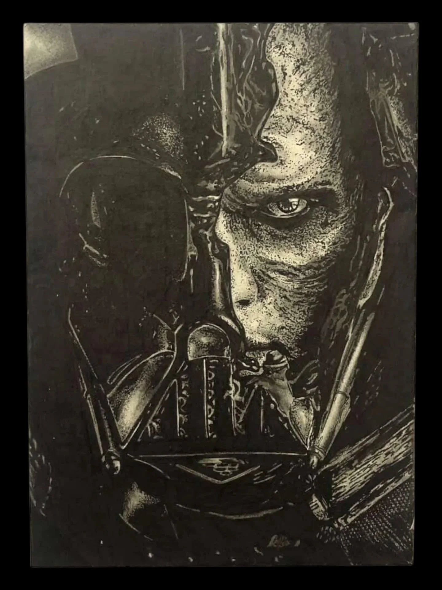 This one pulls you in.

Nick Bailey @nickbaileyart delivers two pieces that lean fully into atmosphere and tone.

That Bounty Hunter&hellip; unreal color work.
That portrait&hellip; heavy mood.

This is art that sticks with you.

🎨 One-of-one origin