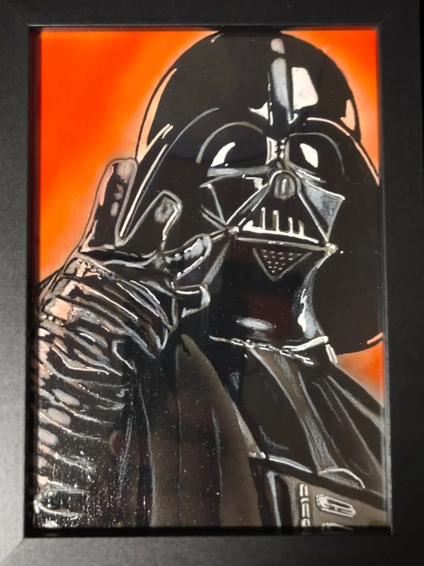 Straight nostalgia meets power.

David Willingham @art_of_david_willingham brought two icons into Bees' Honeypot 5 &mdash; and both hit exactly how you want them to.

Optimus stands bold. Vader hits with weight.

These are instant-recognition pieces.