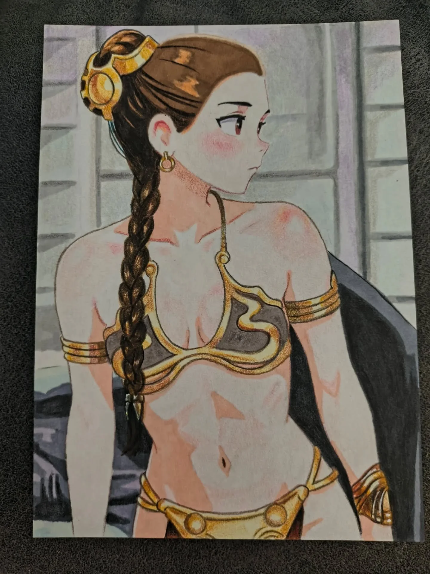 5x7 Goodness!!! 
Need I even say any more about this #princessleia piece!?

Lord Lindsey from the Gallery of the Golden Hive, 1st of her name, has graced us with numerous Star Wars inspired art pieces!

Find us on Whatnot with CollectaBees this Satur