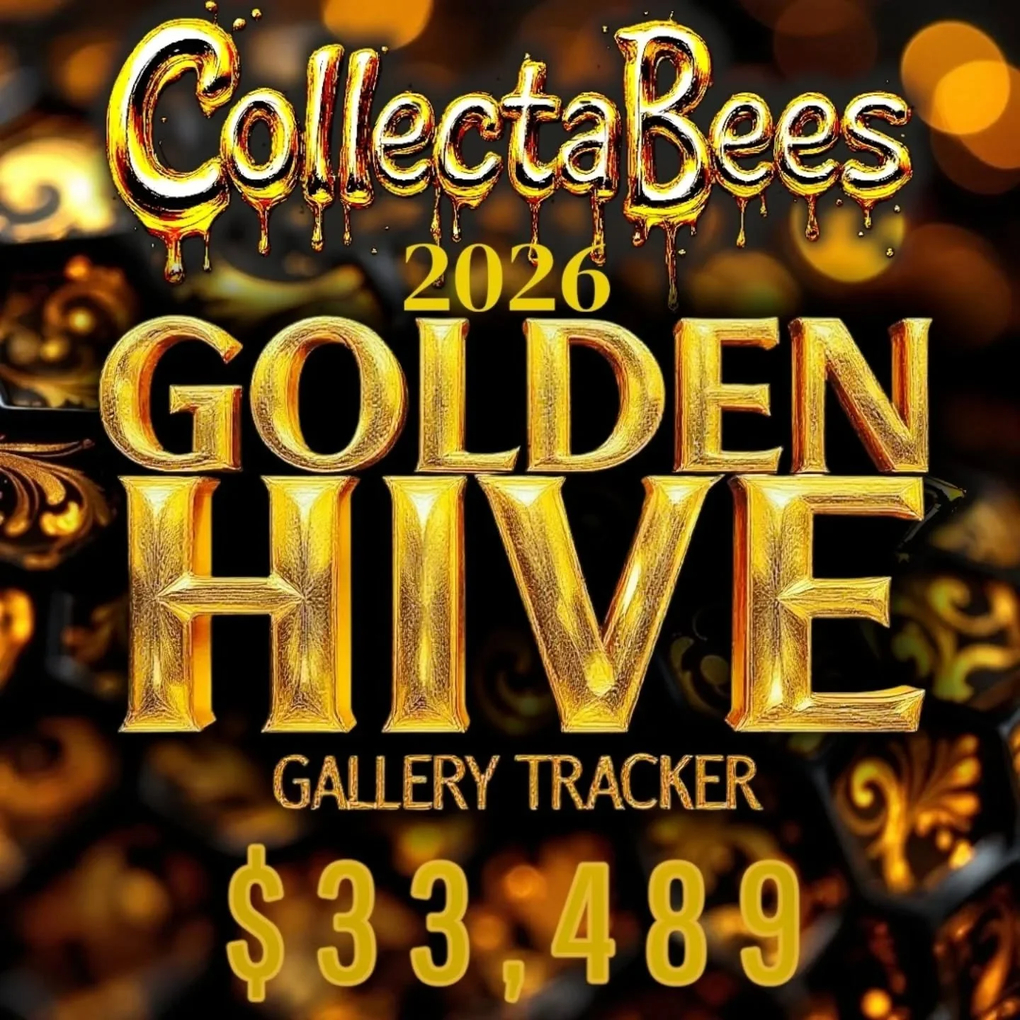 📣TRACKER UPDATE! 📣
The amount sent directly to artists through the Golden Hive Gallery has been updated! 

Thank you to all of the amazing collectors out there that keep supporting the shows and the vision. Congratulations to all of the artists!! 
