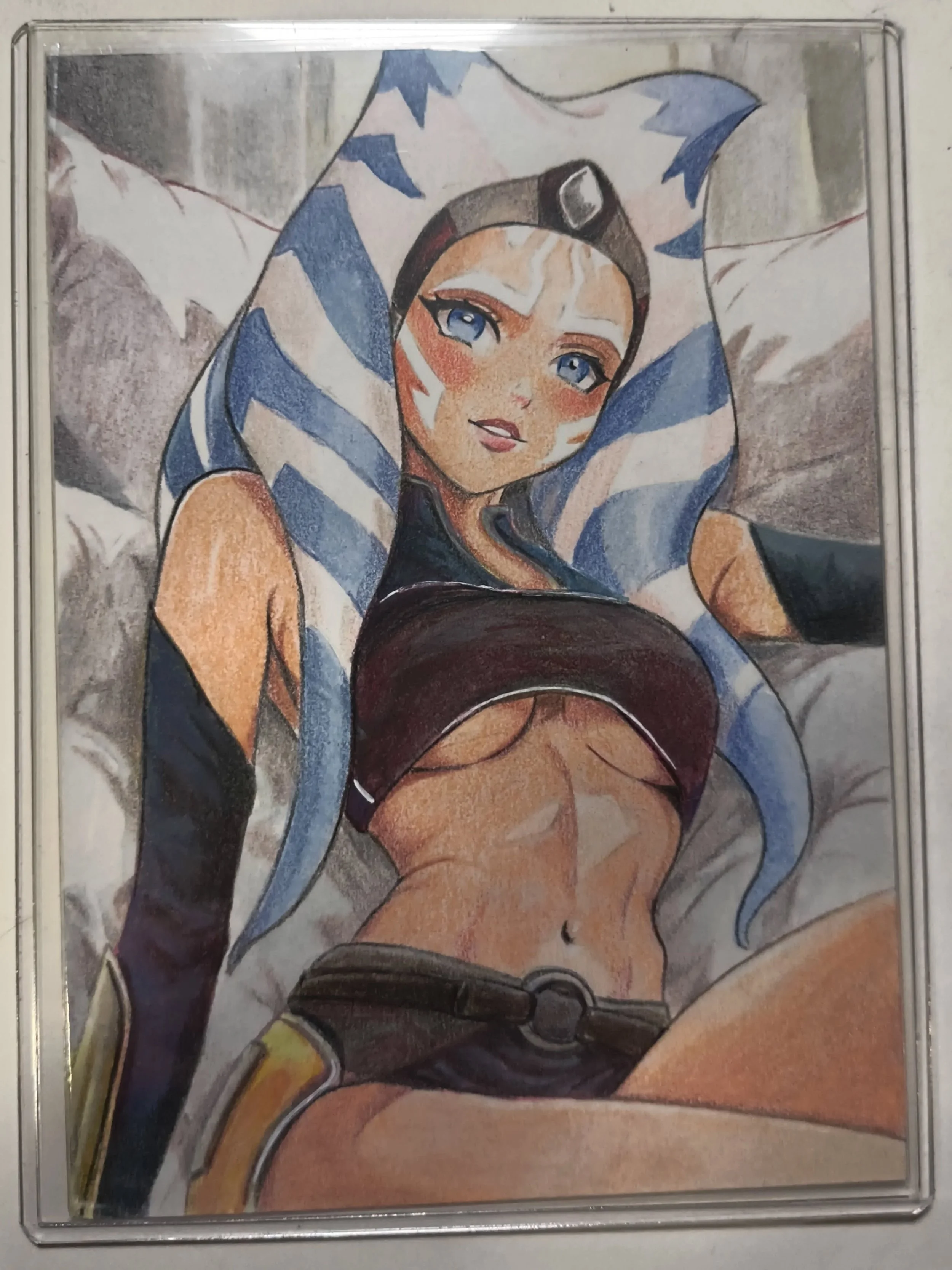 The Golden Hive Gallery Exclusive #starwars inspired Ahsoka, original sketches are in and Loaded from Lord Linny G.
These will be on display during the Golden Hive Gallery show with CollectaBees on Whatnot this Saturday night! These are the only 2 fr