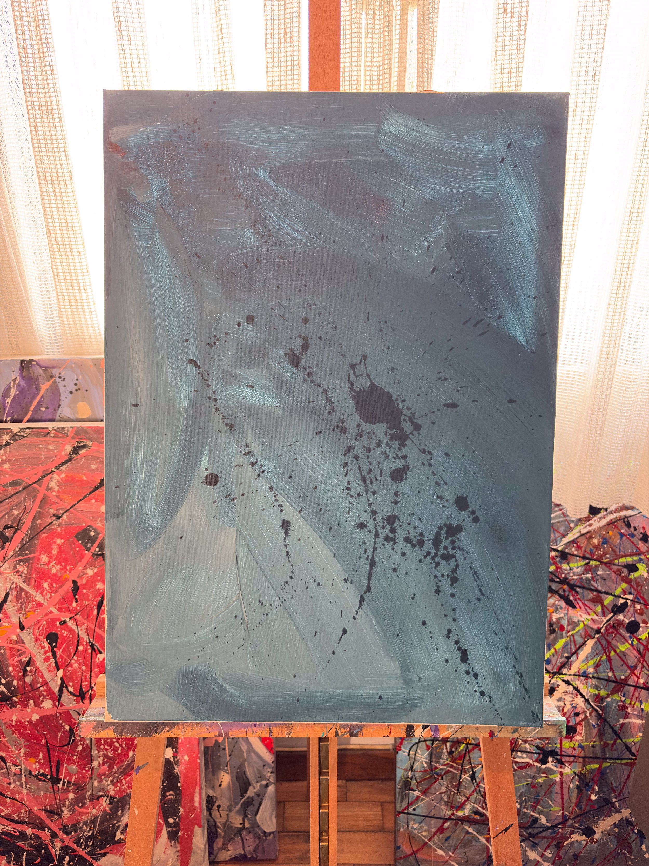 'Rain Drop' Abstract Canvas Art