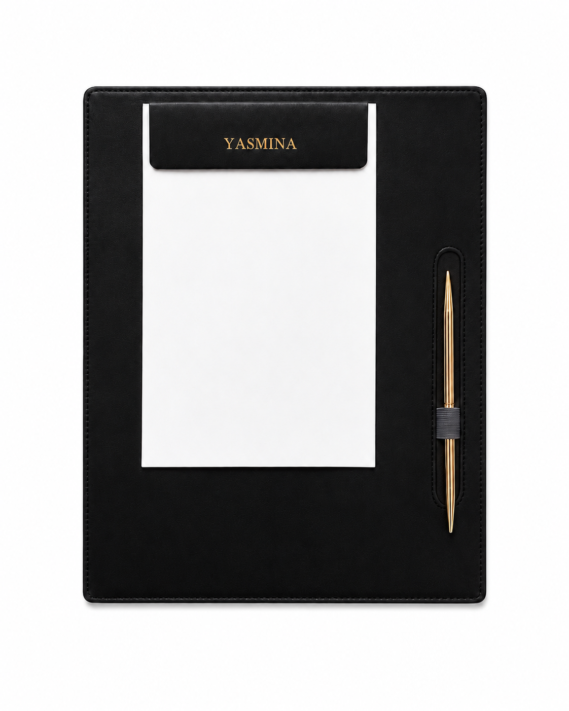 Notepad med Guld Pen