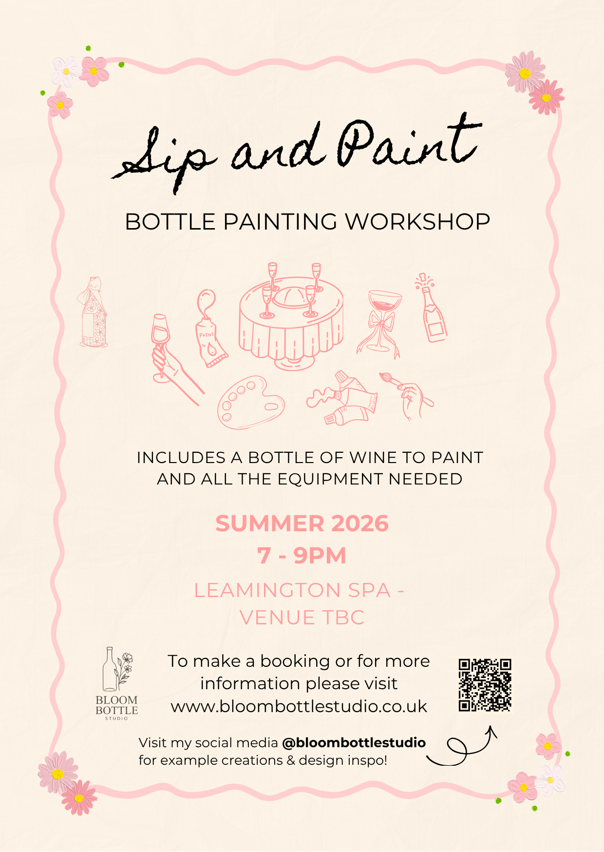 Bottle Painting Workshop - Leamington Spa (Coming Soon)